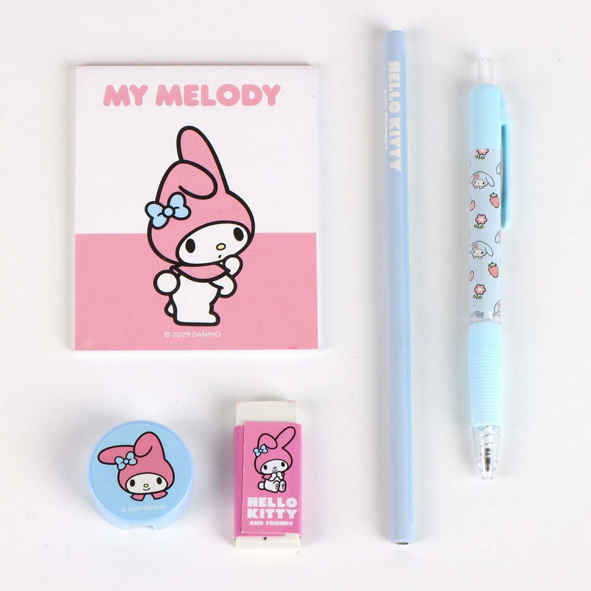 Pennfodral med tillbehör Hello Kitty Rosa-Kontor och Kontorsmaterial, Skol- och utbildningsmaterial-Hello Kitty-peaceofhome.se