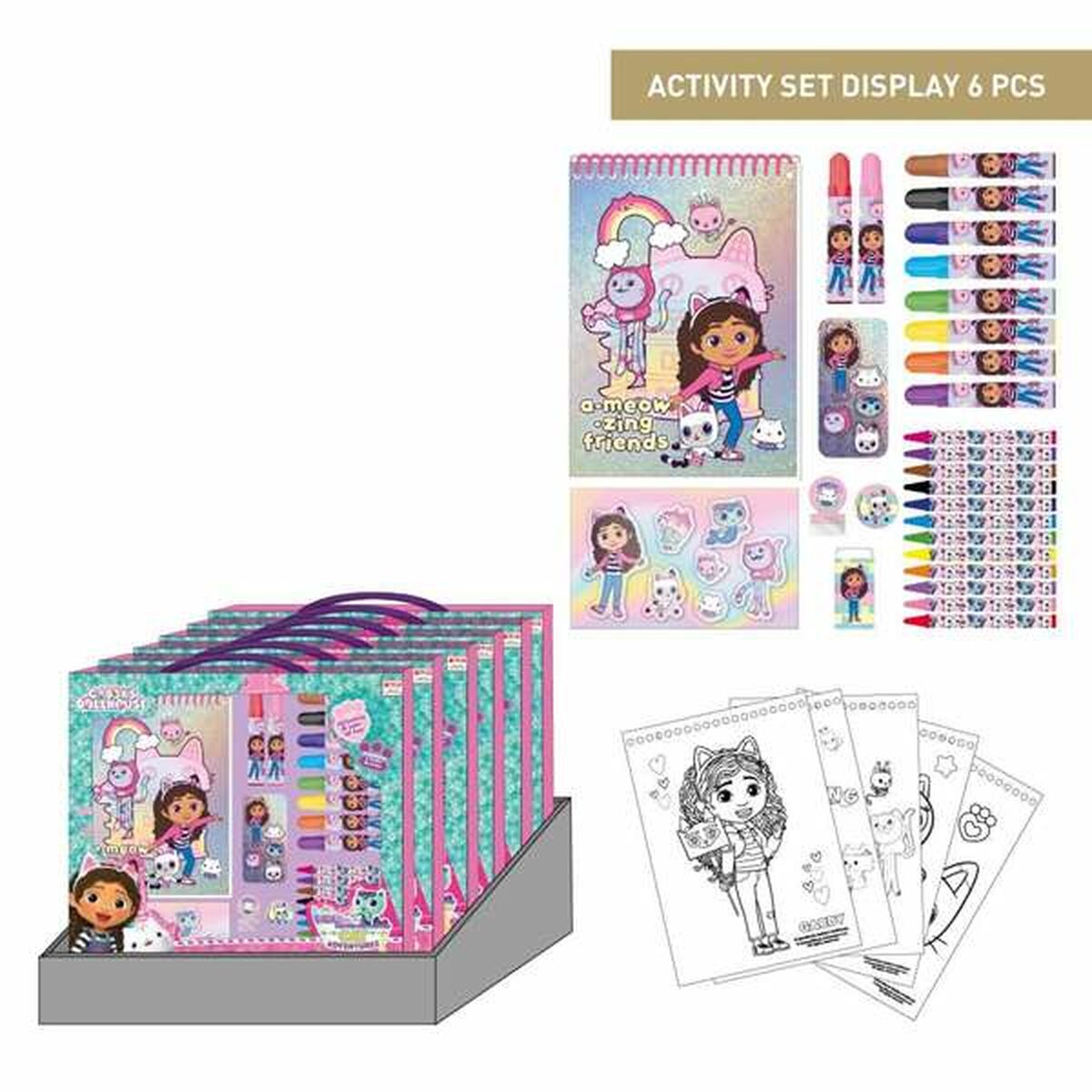 Pennor Rosa-Kontor och Kontorsmaterial, Kulspetspennor, pennor och skrivverktyg-Gabby's Dollhouse-peaceofhome.se