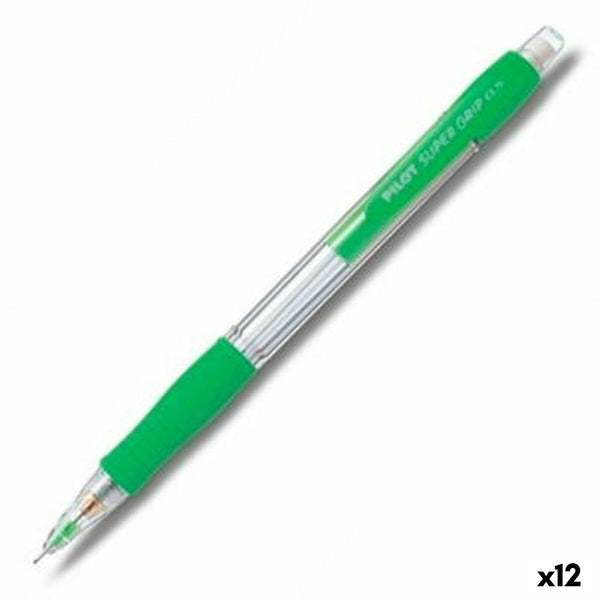 Pennset Pilot Super Grip Ljusgrön 0,5 mm (12 antal)-Kontor och Kontorsmaterial, Kulspetspennor, pennor och skrivverktyg-Pilot-peaceofhome.se