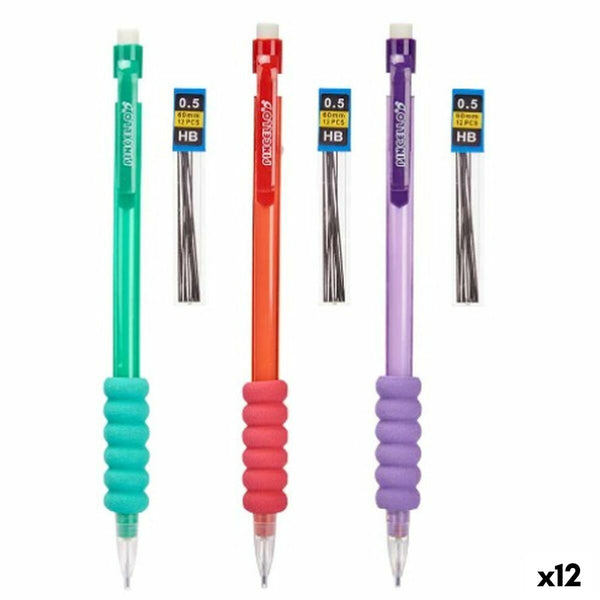 Pennset Pincello 475 475 Blå Röd Grön Stift 0,5 mm (12 antal)-Kontor och Kontorsmaterial, Kulspetspennor, pennor och skrivverktyg-Pincello-peaceofhome.se