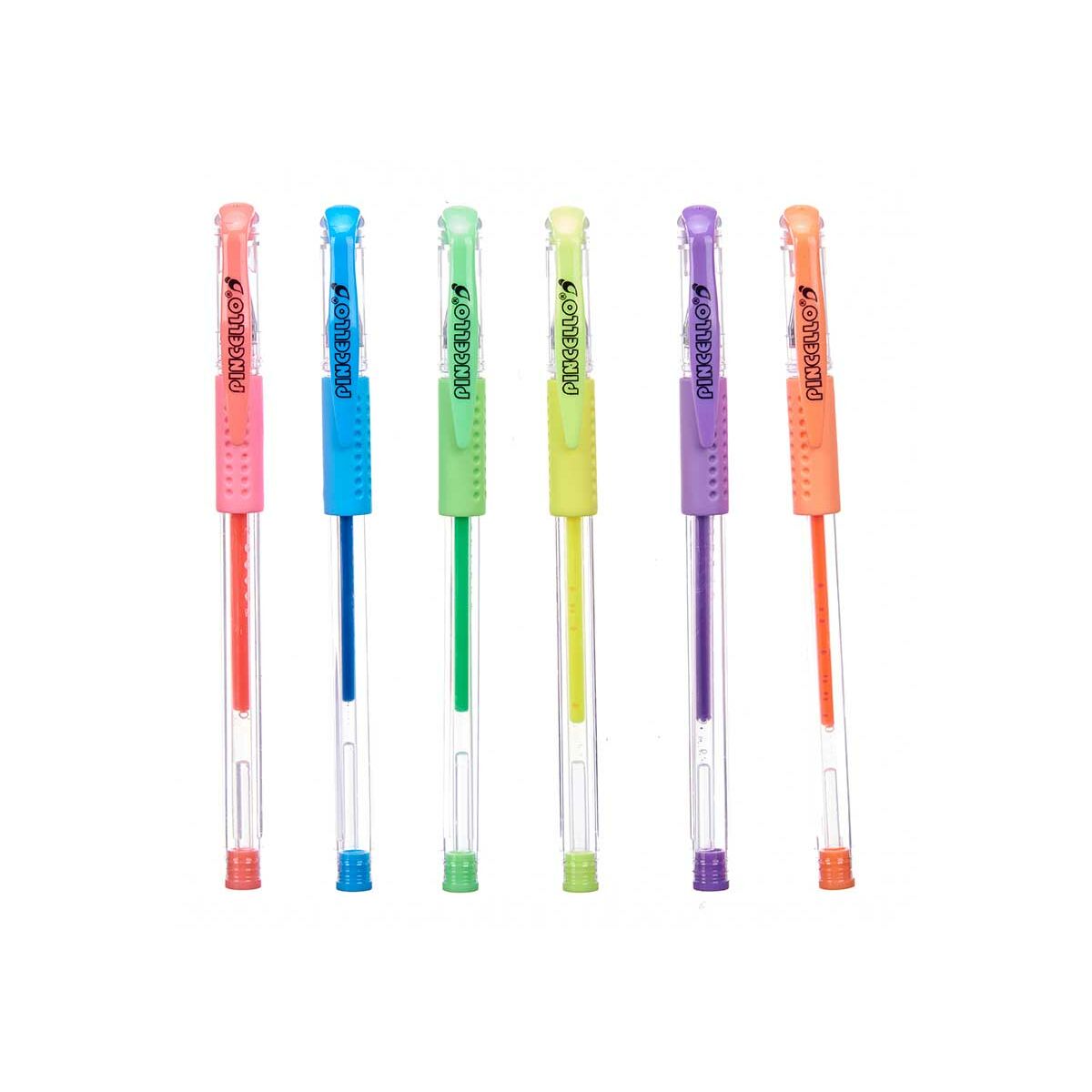 Pennset Pincello 493 493 Gul Blå Grön Multicolour Orange Rosa Violett (12 antal)-Kontor och Kontorsmaterial, Kulspetspennor, pennor och skrivverktyg-Pincello-peaceofhome.se