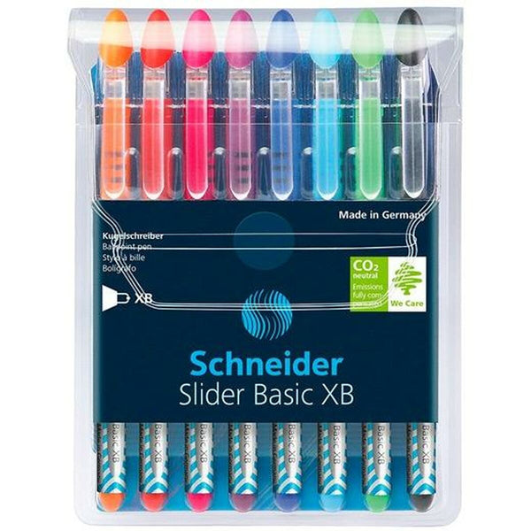 Pennset Schneider Slider Basic Multicolour 8 Delar-Kontor och Kontorsmaterial, Kulspetspennor, pennor och skrivverktyg-Schneider-peaceofhome.se