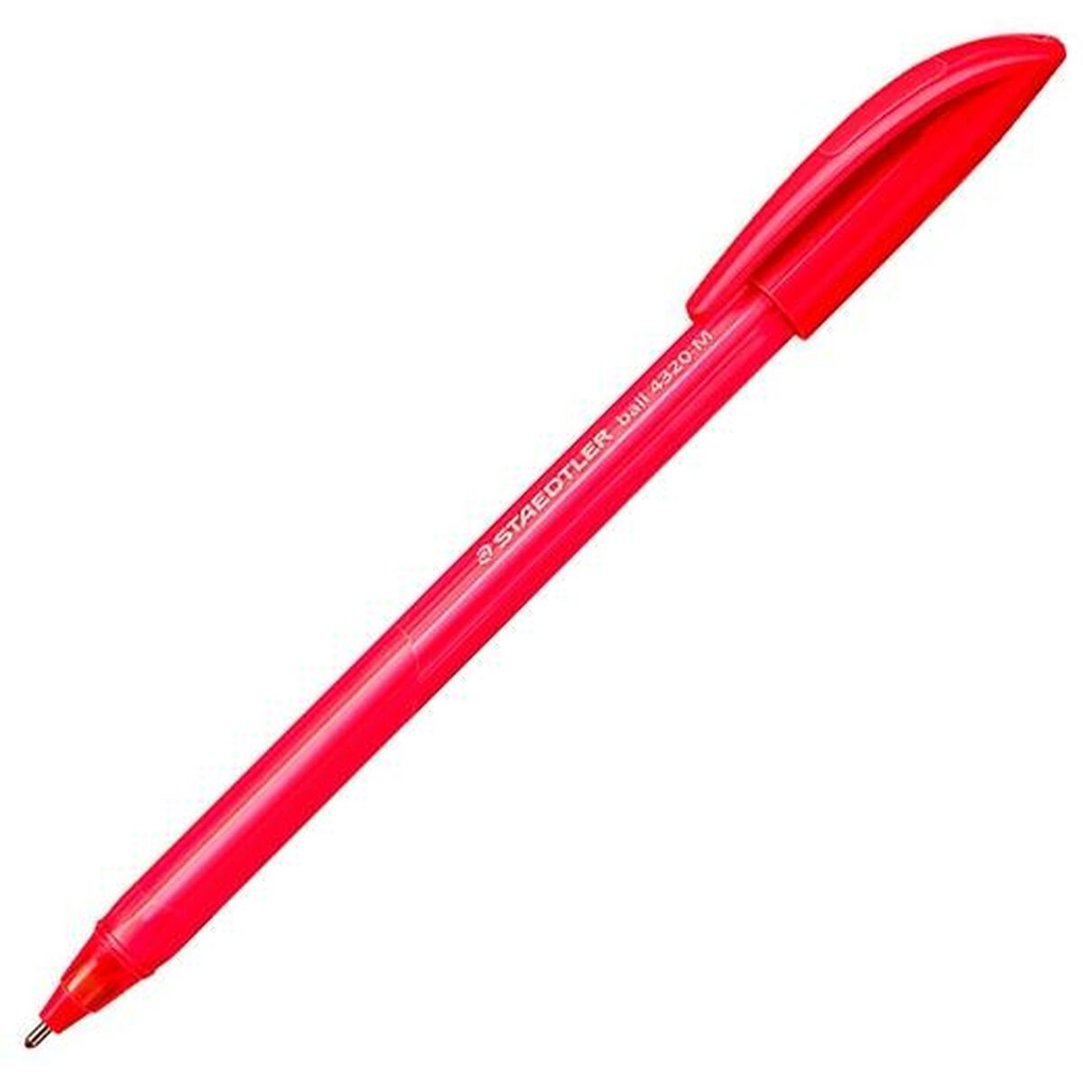 Pennset Staedtler Ball 4320 Röd 1 mm (100 antal)-Kontor och Kontorsmaterial, Kulspetspennor, pennor och skrivverktyg-Staedtler-peaceofhome.se