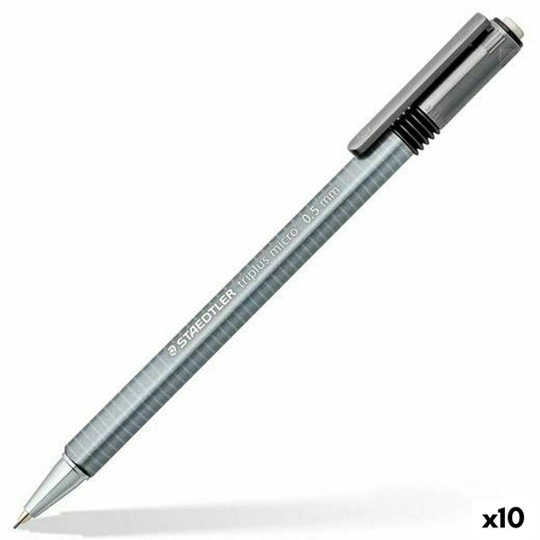 Pennset Staedtler Triplus Micro 774 Grå 0,5 mm (3 Delar) (10 antal)-Kontor och Kontorsmaterial, Kulspetspennor, pennor och skrivverktyg-Staedtler-peaceofhome.se