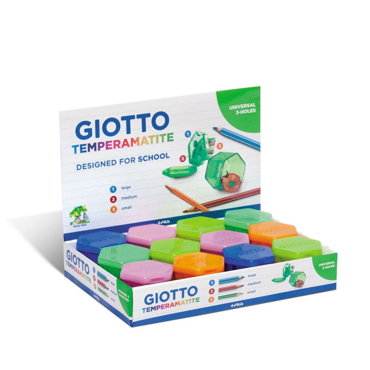 Pennvässare Giotto Multicolour Plast-Kontor och Kontorsmaterial, Kulspetspennor, pennor och skrivverktyg-Giotto-peaceofhome.se