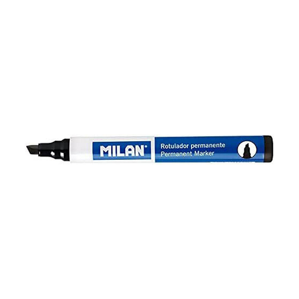 Permanent markörpenna Milan 12 antal Svart PVC-Kontor och Kontorsmaterial, Kulspetspennor, pennor och skrivverktyg-Milan-peaceofhome.se