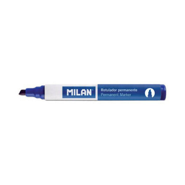 Permanent markörpenna Milan Blå PVC 12 antal (Ø 4 mm)-Kontor och Kontorsmaterial, Kulspetspennor, pennor och skrivverktyg-Milan-peaceofhome.se