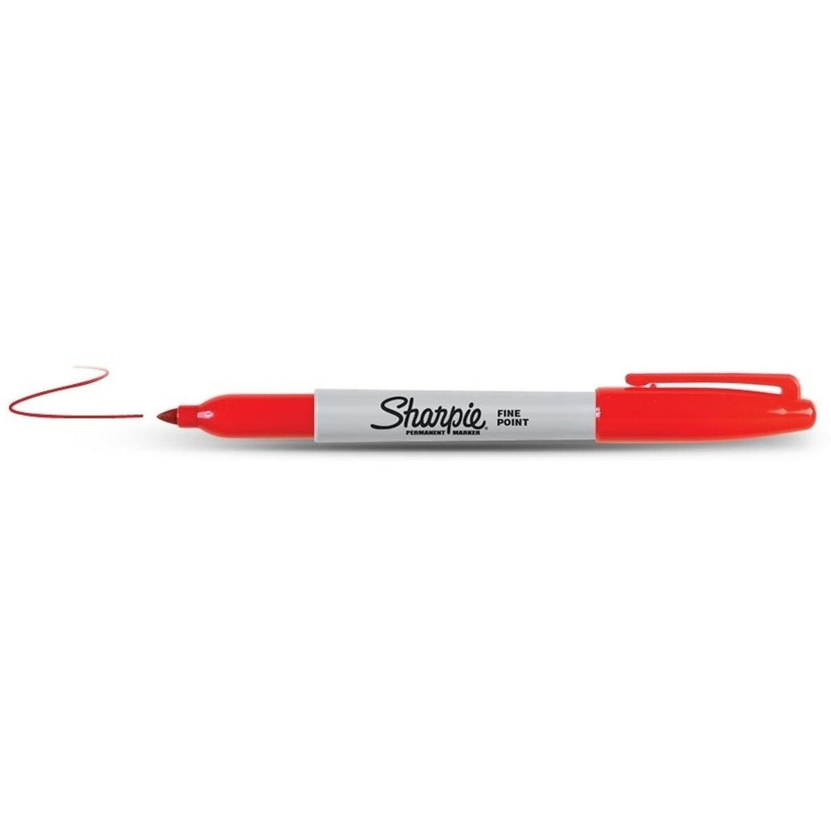 Permanent markörpenna Sharpie Fine Point Röd (12 antal)-Kontor och Kontorsmaterial, Kulspetspennor, pennor och skrivverktyg-Sharpie-peaceofhome.se