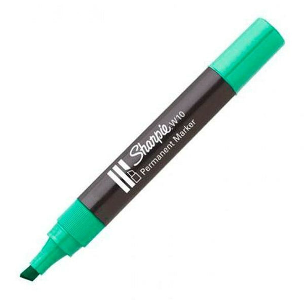 Permanent markörpenna Sharpie W10 Grön 12 Delar-Kontor och Kontorsmaterial, Kulspetspennor, pennor och skrivverktyg-Sharpie-peaceofhome.se