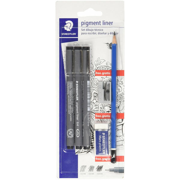 Permanent markörpenna Staedtler 308 SBK3P2 Svart (3 Delar)-Kontor och Kontorsmaterial, Kulspetspennor, pennor och skrivverktyg-Staedtler-peaceofhome.se