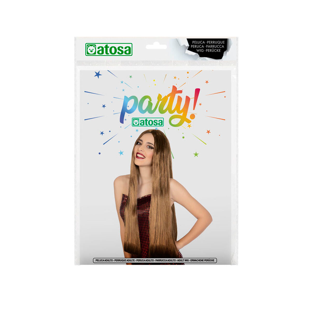 Peruk Kastanjebrun 80 cm-Leksaker och spel, Fancy klänning och accessoarer-BigBuy Carnival-peaceofhome.se