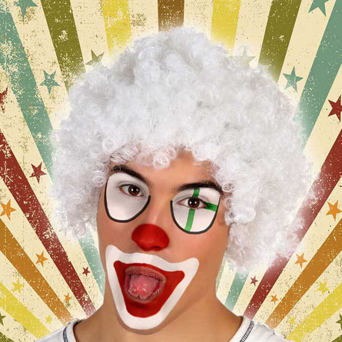 Peruk med lockigt hår-Leksaker och spel, Fancy klänning och accessoarer-BigBuy Carnival-peaceofhome.se