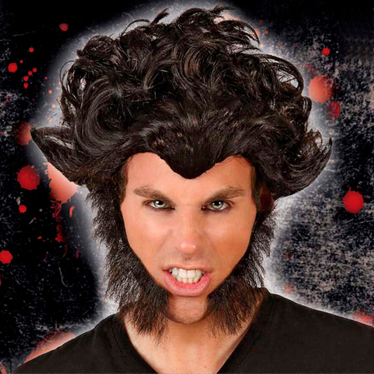 Peruk till Halloween 29625 Mörk-Leksaker och spel, Fancy klänning och accessoarer-BigBuy Carnival-peaceofhome.se