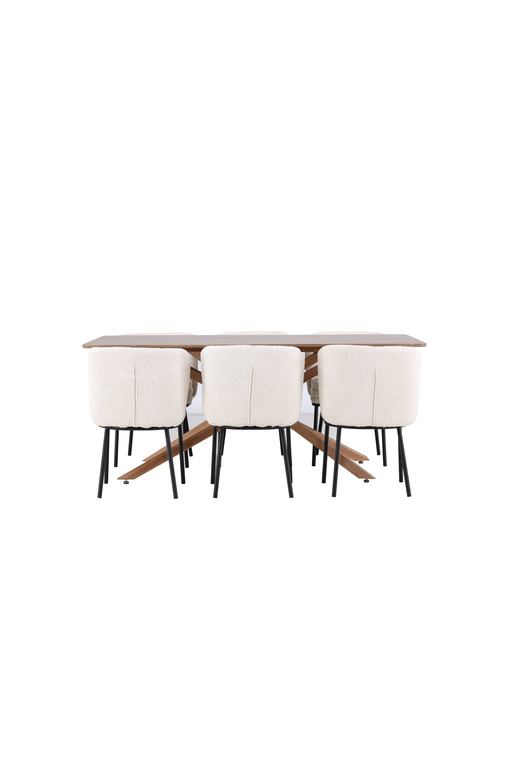 Piazza Matbord med Agnes Matstol-GR Dining Set-Venture Home-peaceofhome.se