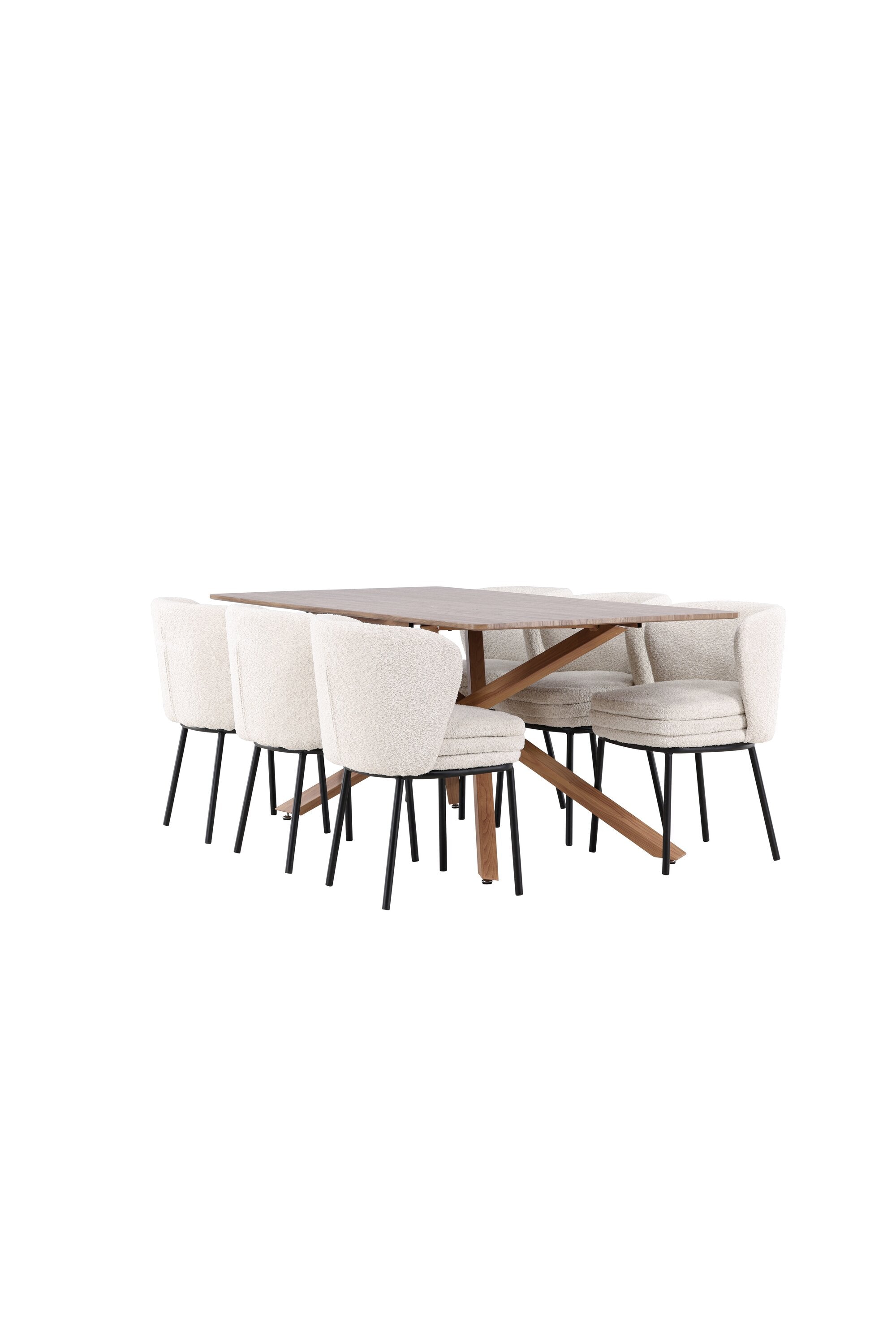 Piazza Matbord med Agnes Matstol-GR Dining Set-Venture Home-peaceofhome.se