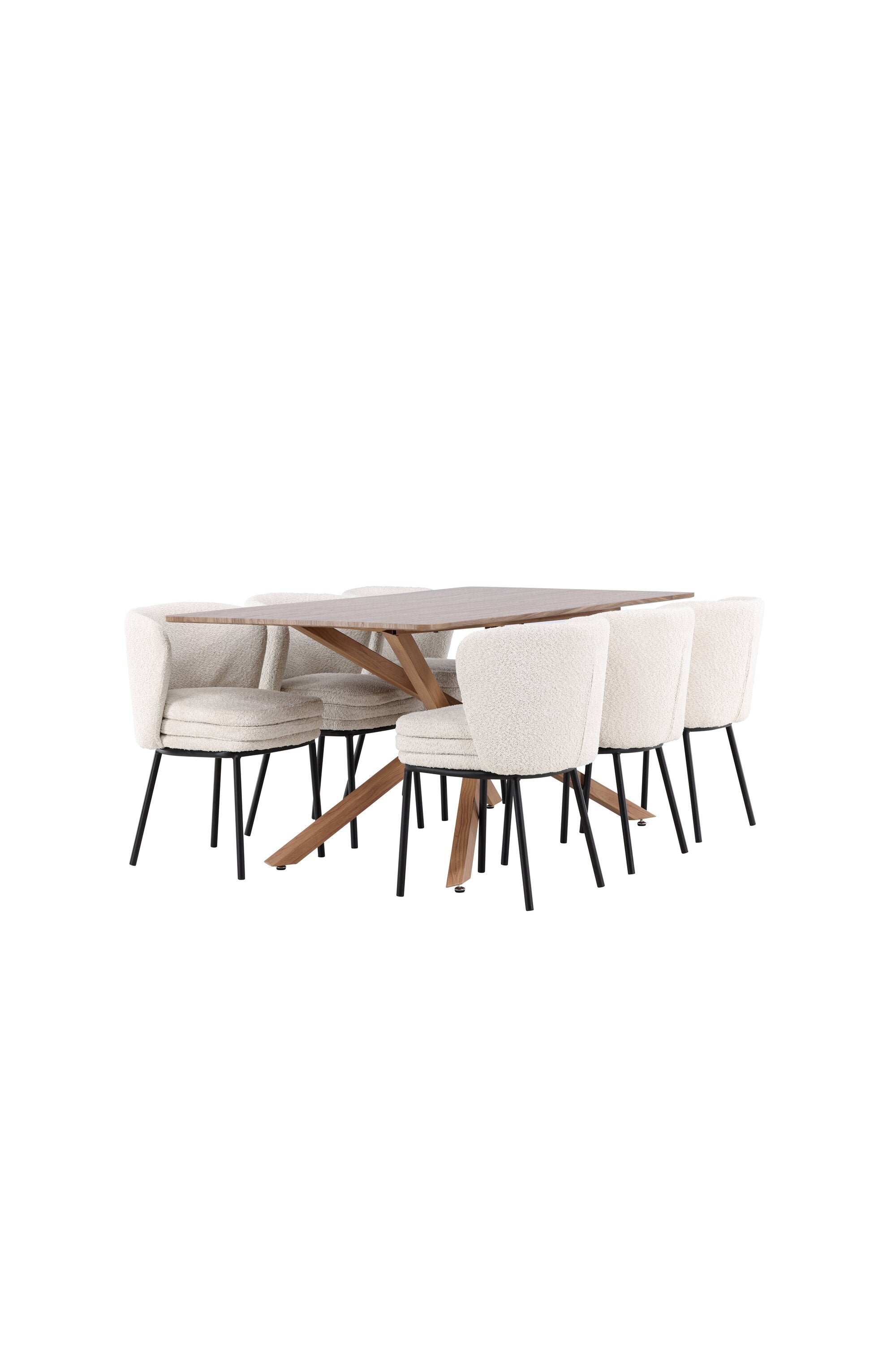 Piazza Matbord med Agnes Matstol-GR Dining Set-Venture Home-peaceofhome.se