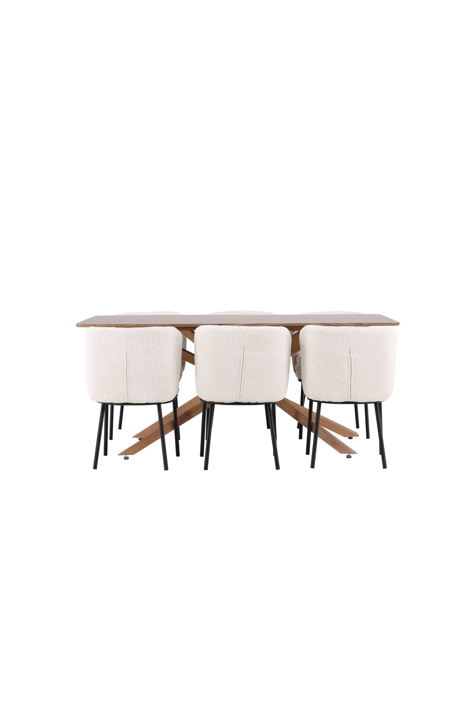 Piazza Matbord med Agnes Matstol-GR Dining Set-Venture Home-peaceofhome.se