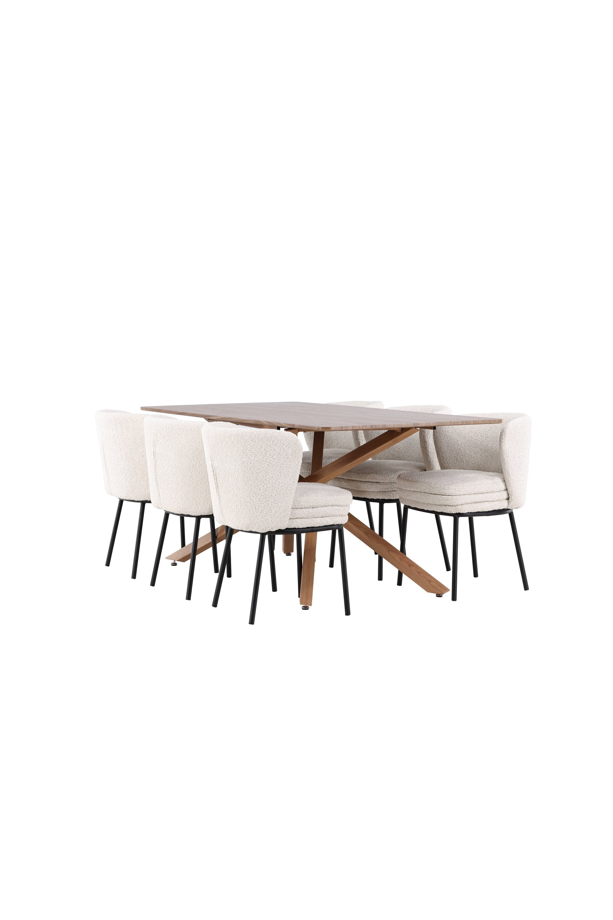 Piazza Matbord med Agnes Matstol-GR Dining Set-Venture Home-peaceofhome.se