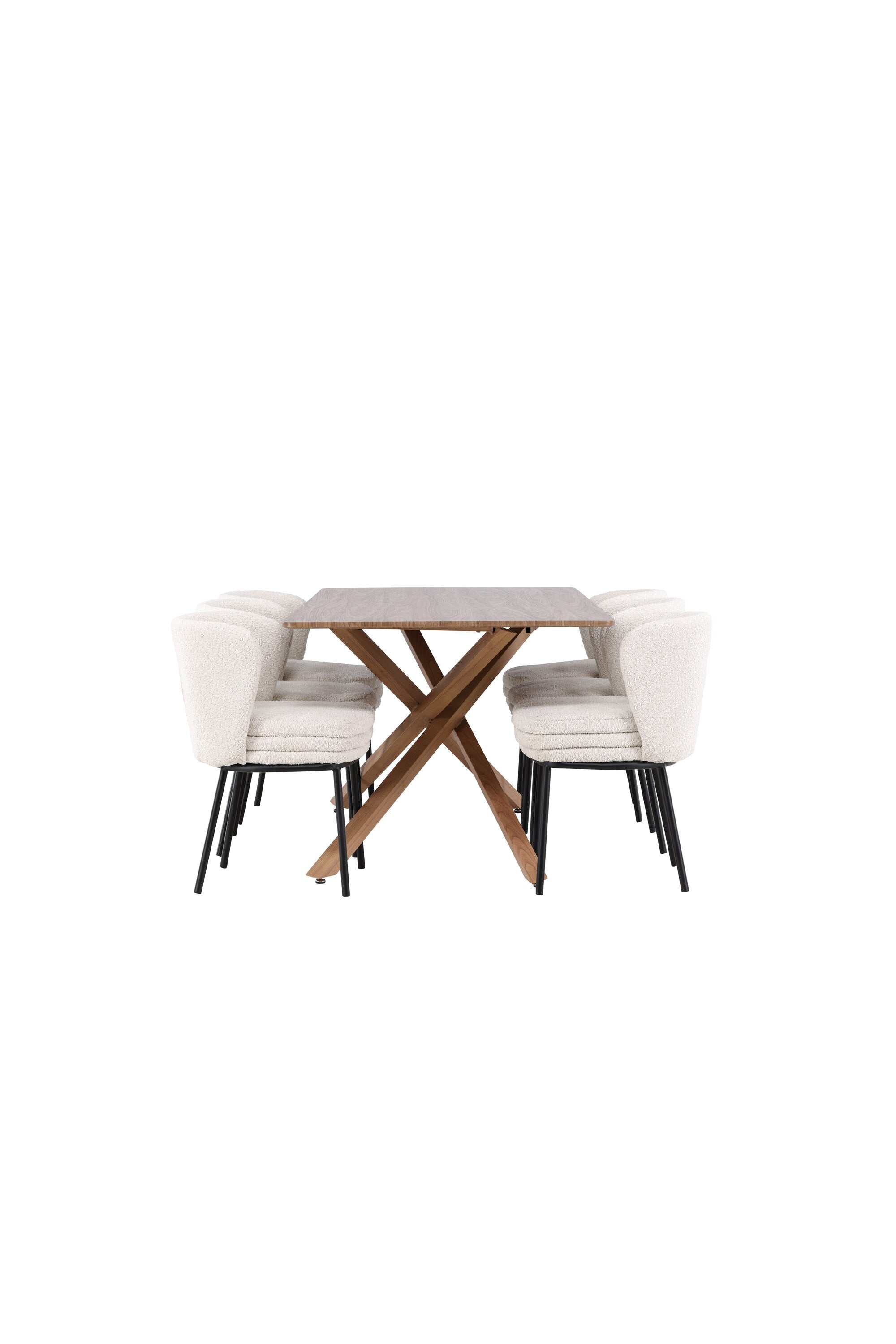 Piazza Matbord med Agnes Matstol-GR Dining Set-Venture Home-peaceofhome.se