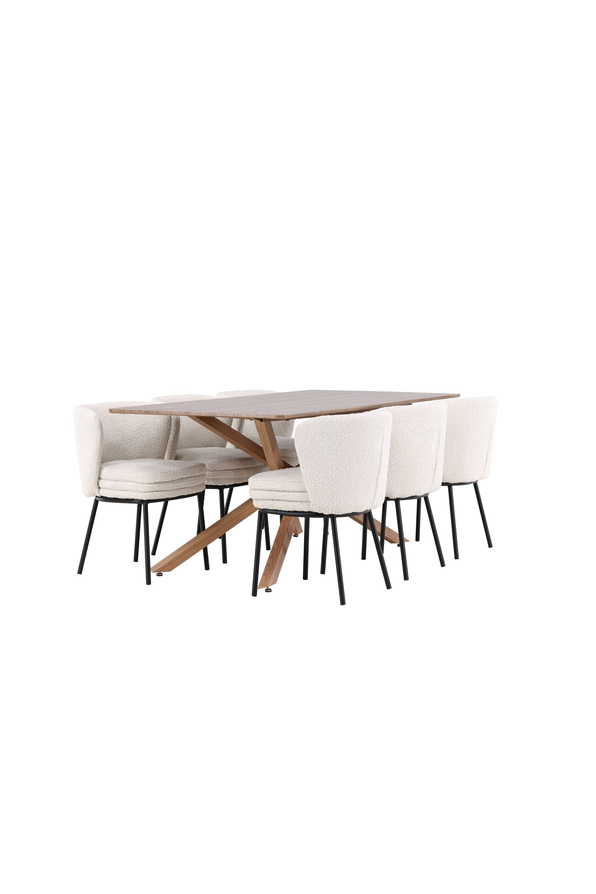 Piazza Matbord med Agnes Matstol-GR Dining Set-Venture Home-peaceofhome.se