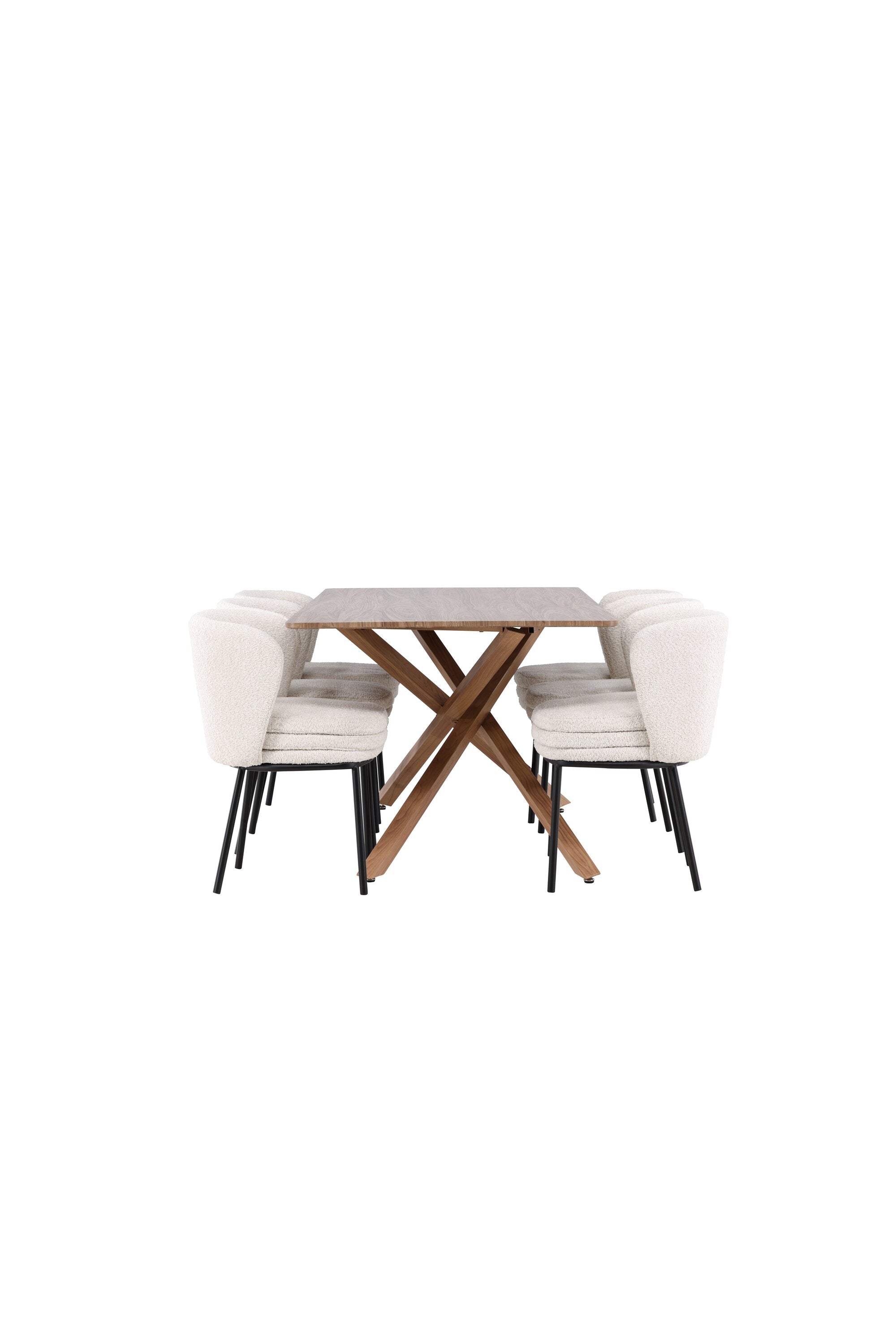 Piazza Matbord med Agnes Matstol-GR Dining Set-Venture Home-peaceofhome.se