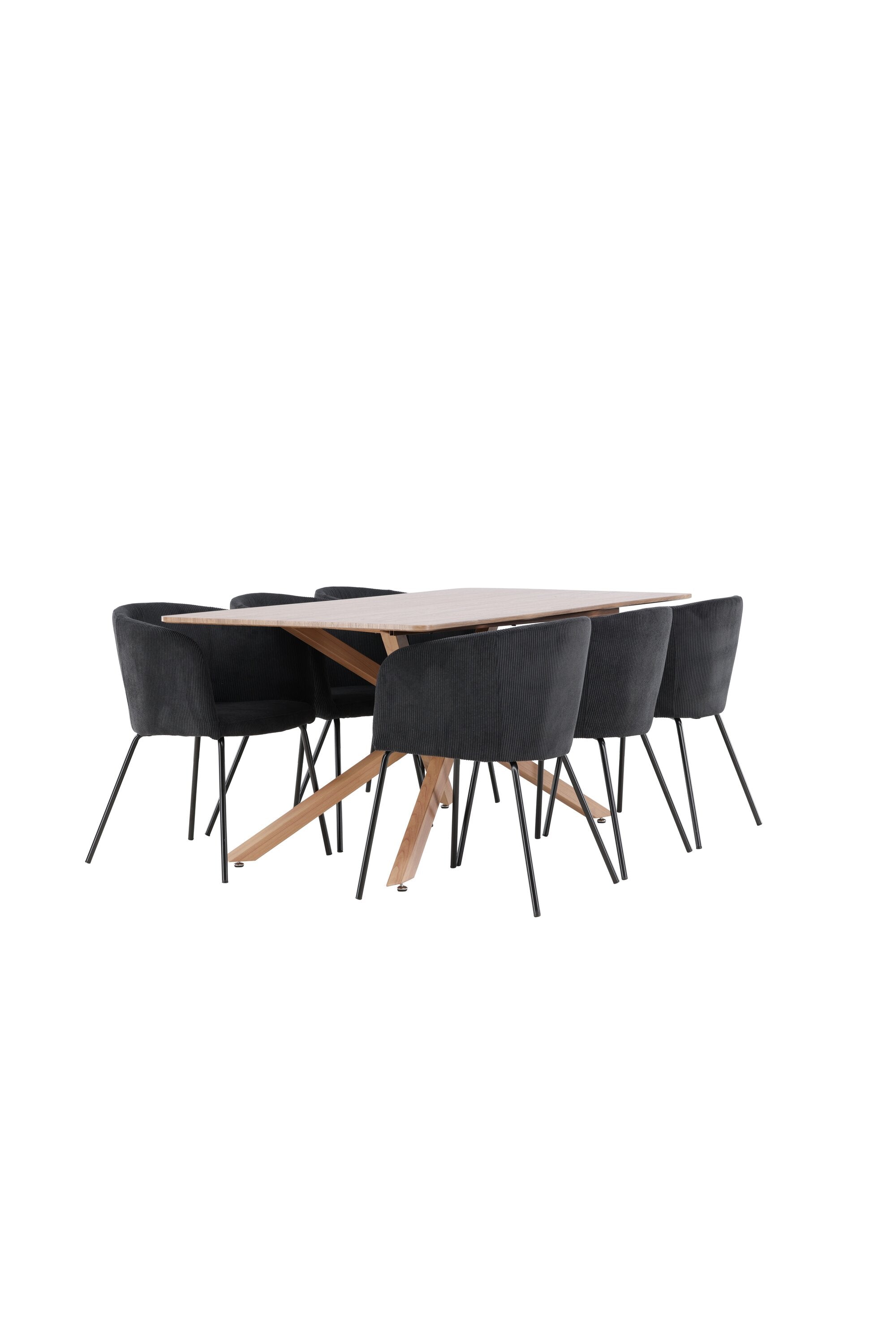 Piazza Matbord med Berit Matstol-GR Dining Set-Venture Home-peaceofhome.se