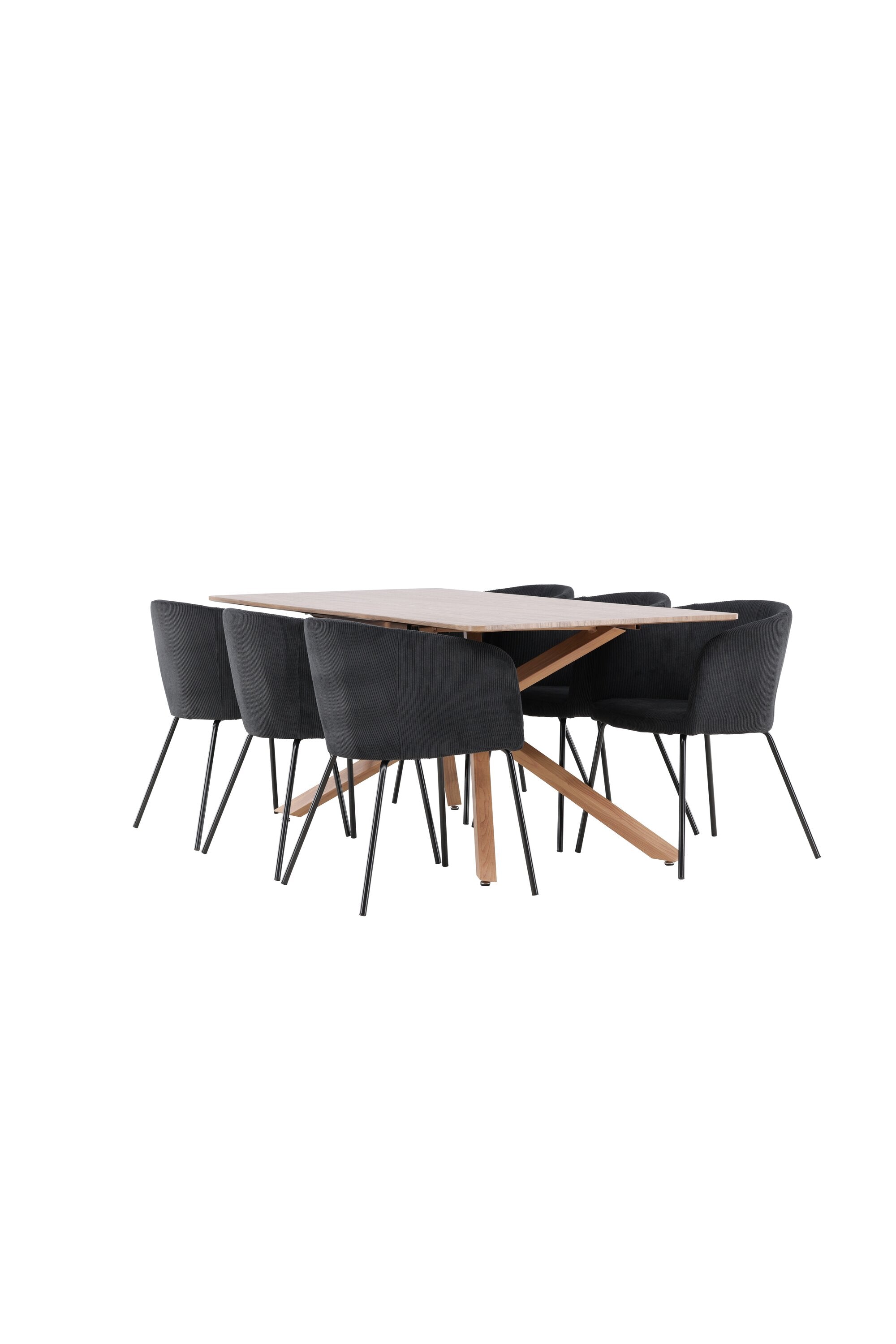 Piazza Matbord med Berit Matstol-GR Dining Set-Venture Home-peaceofhome.se