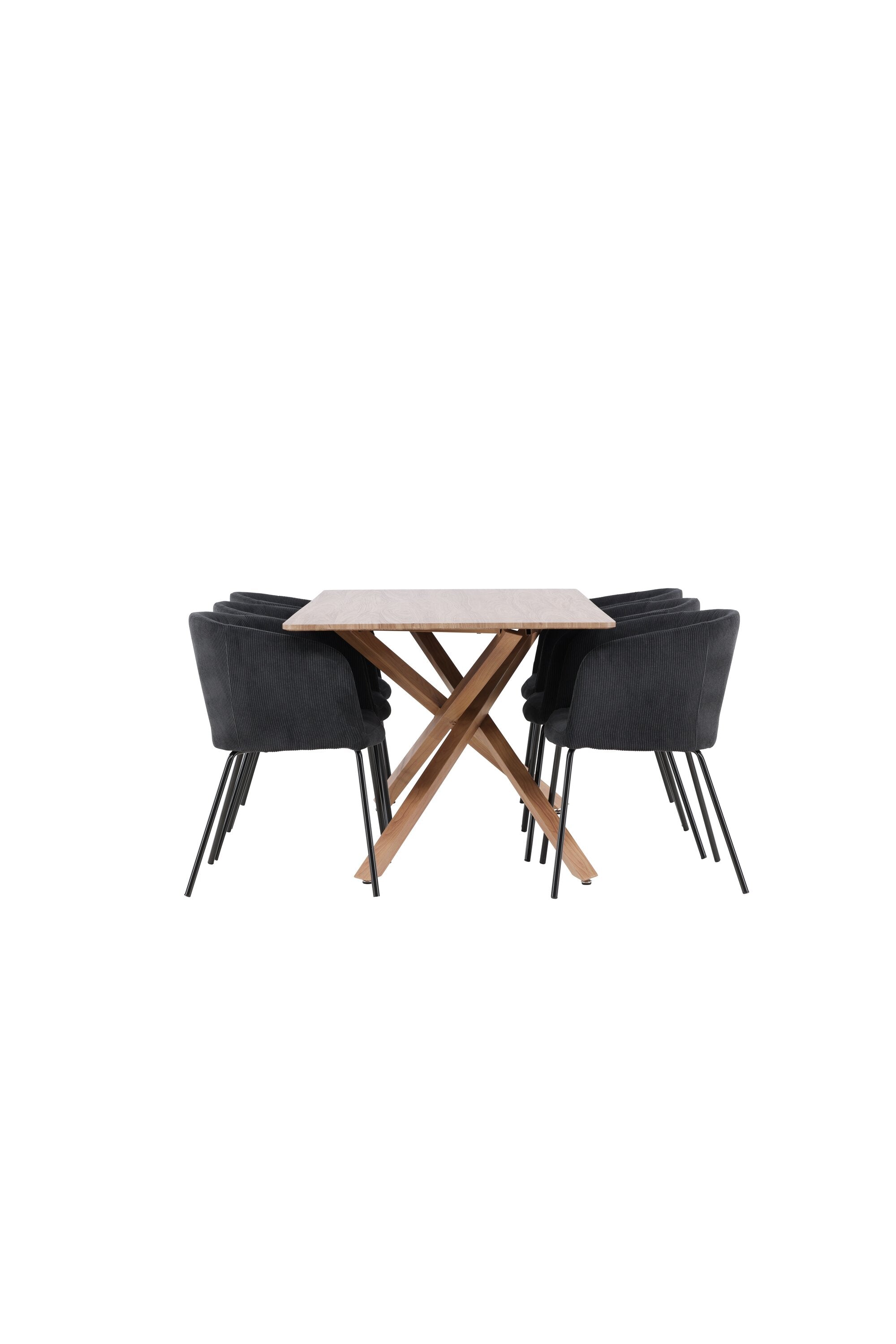 Piazza Matbord med Berit Matstol-GR Dining Set-Venture Home-peaceofhome.se