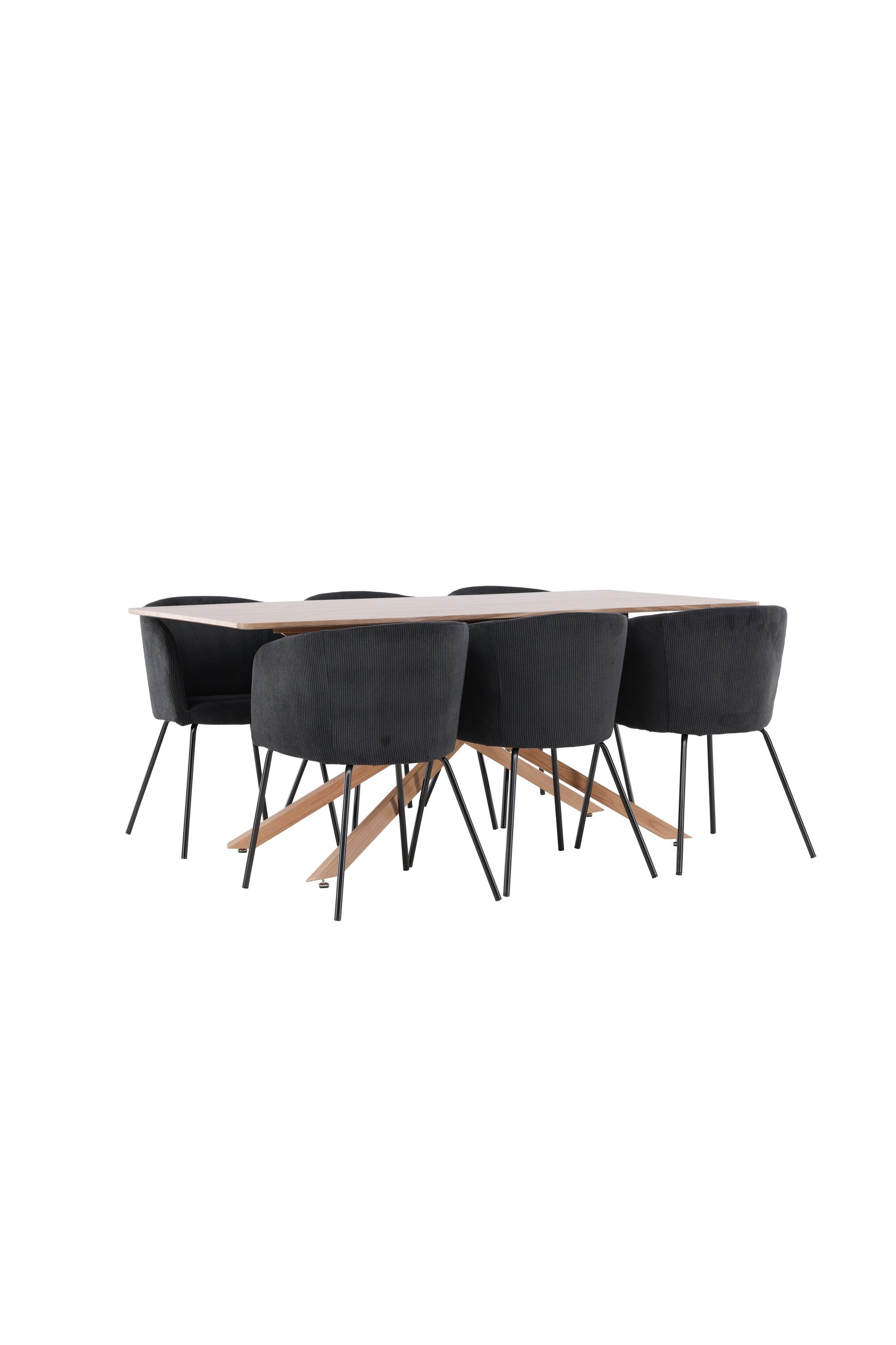 Piazza Matbord med Berit Matstol-GR Dining Set-Venture Home-peaceofhome.se