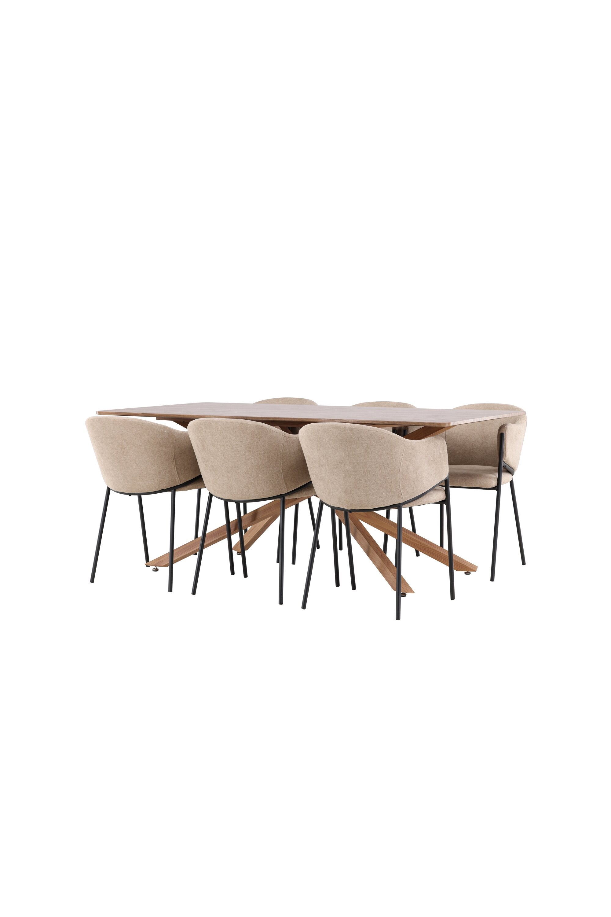 Piazza Matbord med Evelina Matstol-GR Dining Set-Venture Home-peaceofhome.se