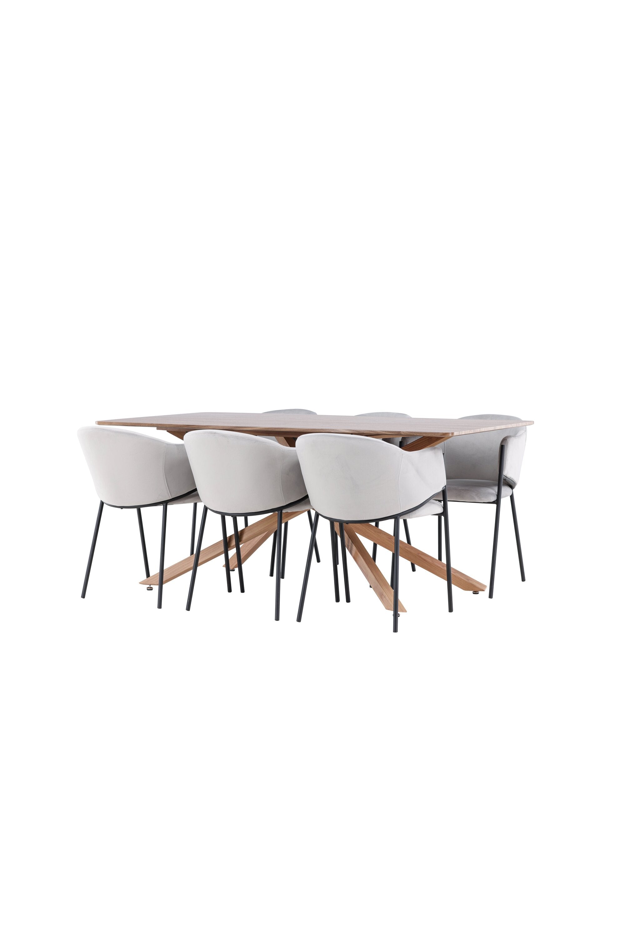 Piazza Matbord med Evelina Matstol-GR Dining Set-Venture Home-peaceofhome.se