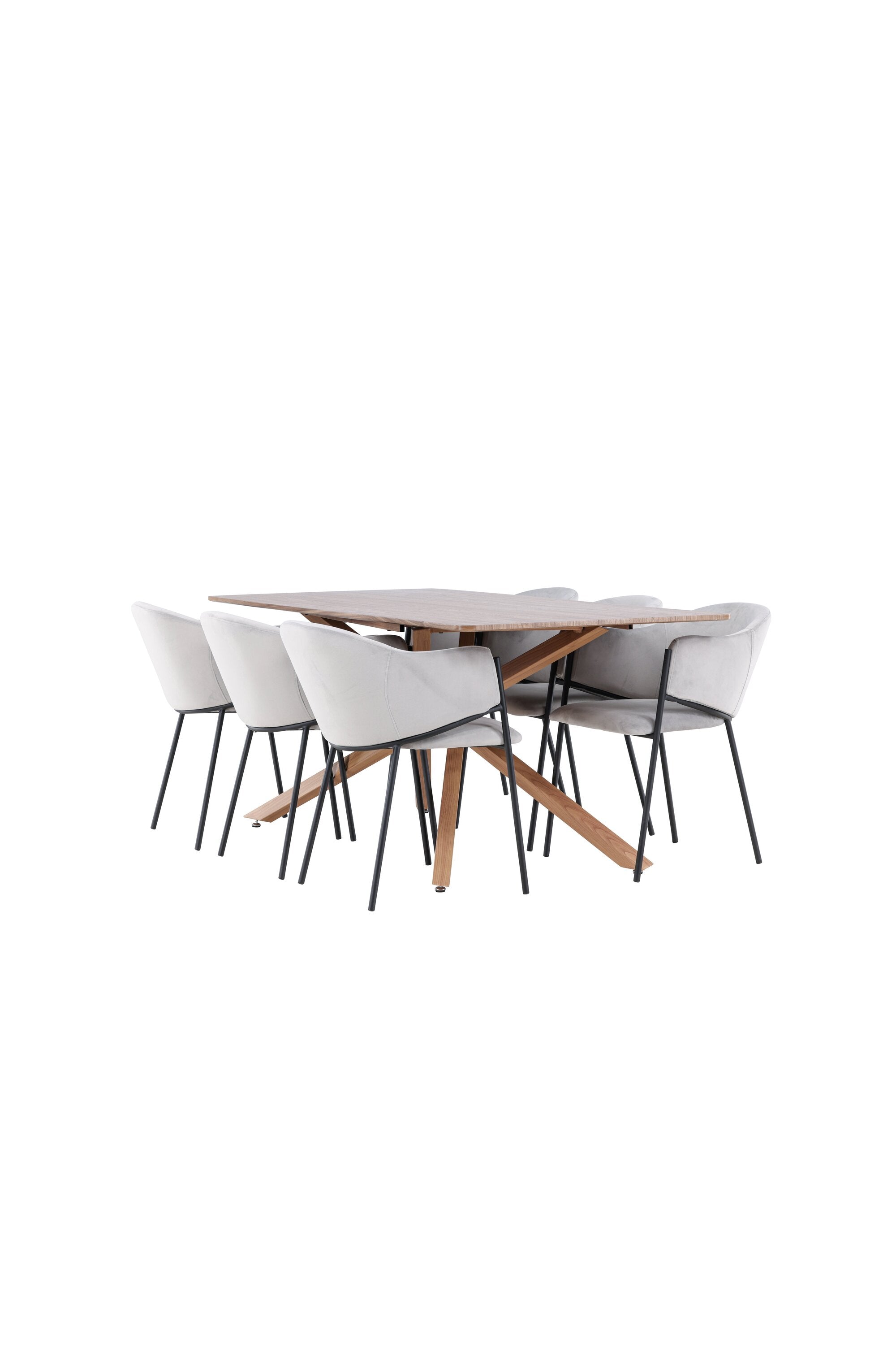 Piazza Matbord med Evelina Matstol-GR Dining Set-Venture Home-peaceofhome.se