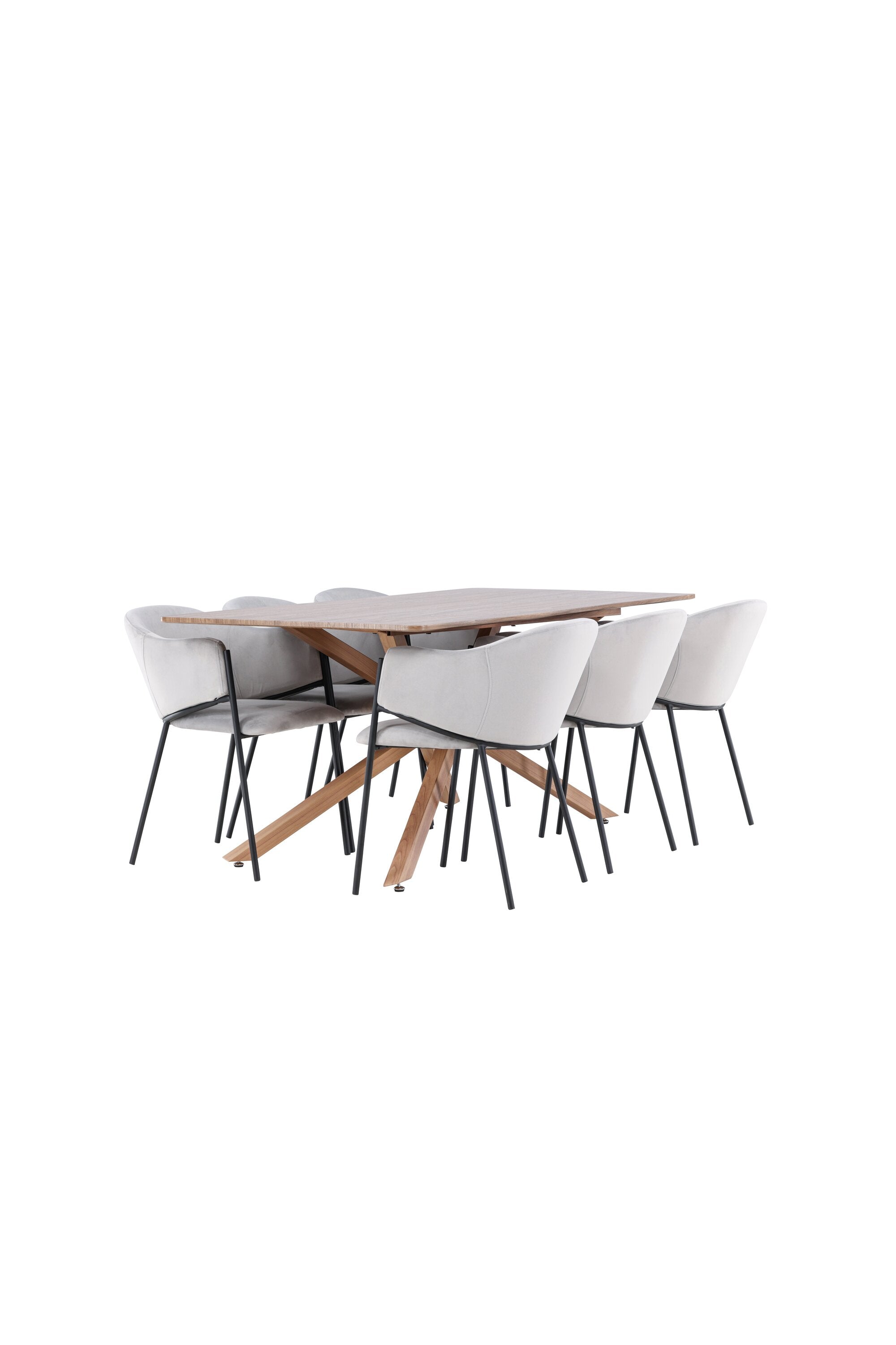 Piazza Matbord med Evelina Matstol-GR Dining Set-Venture Home-peaceofhome.se