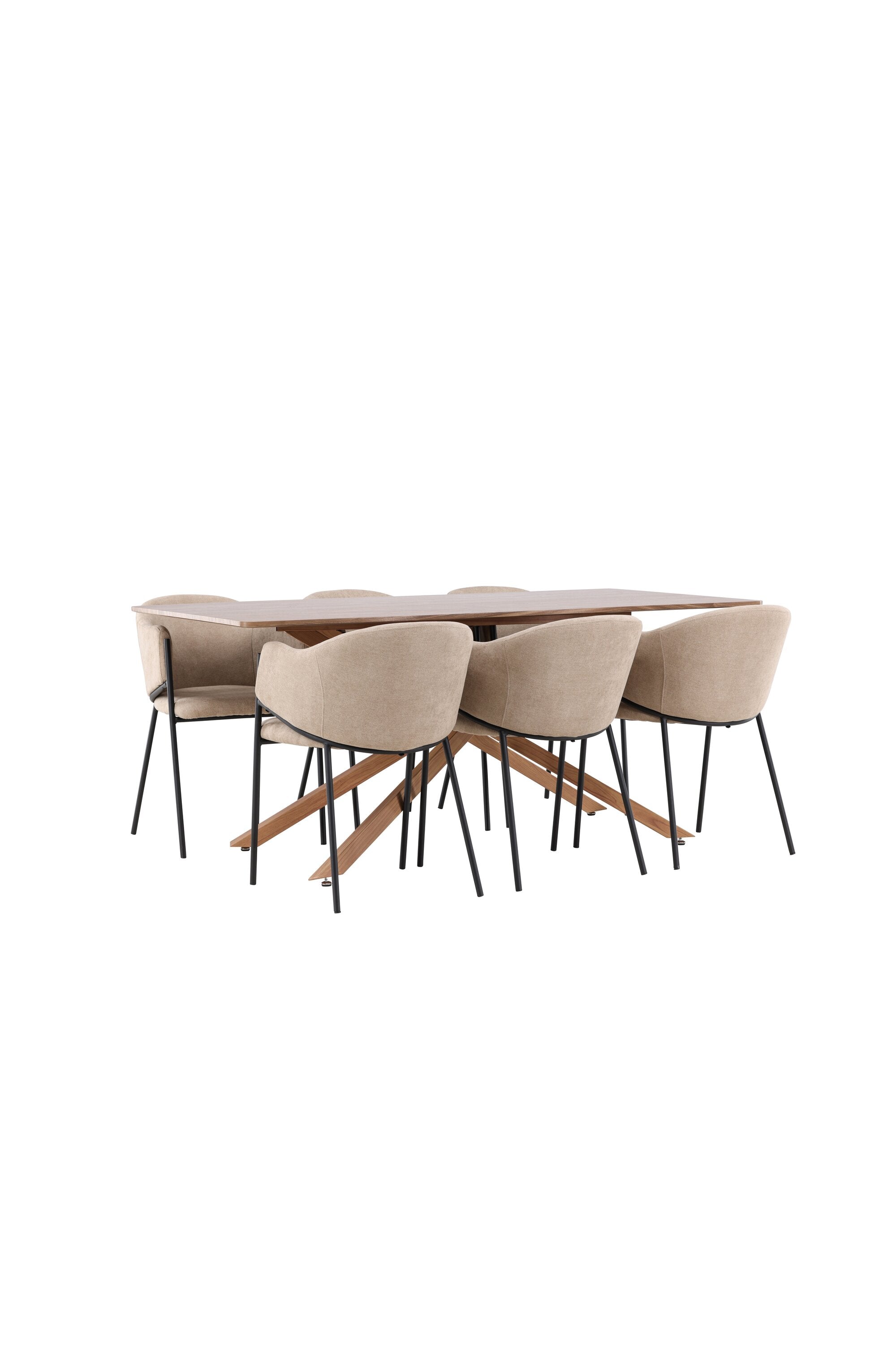 Piazza Matbord med Evelina Matstol-GR Dining Set-Venture Home-peaceofhome.se