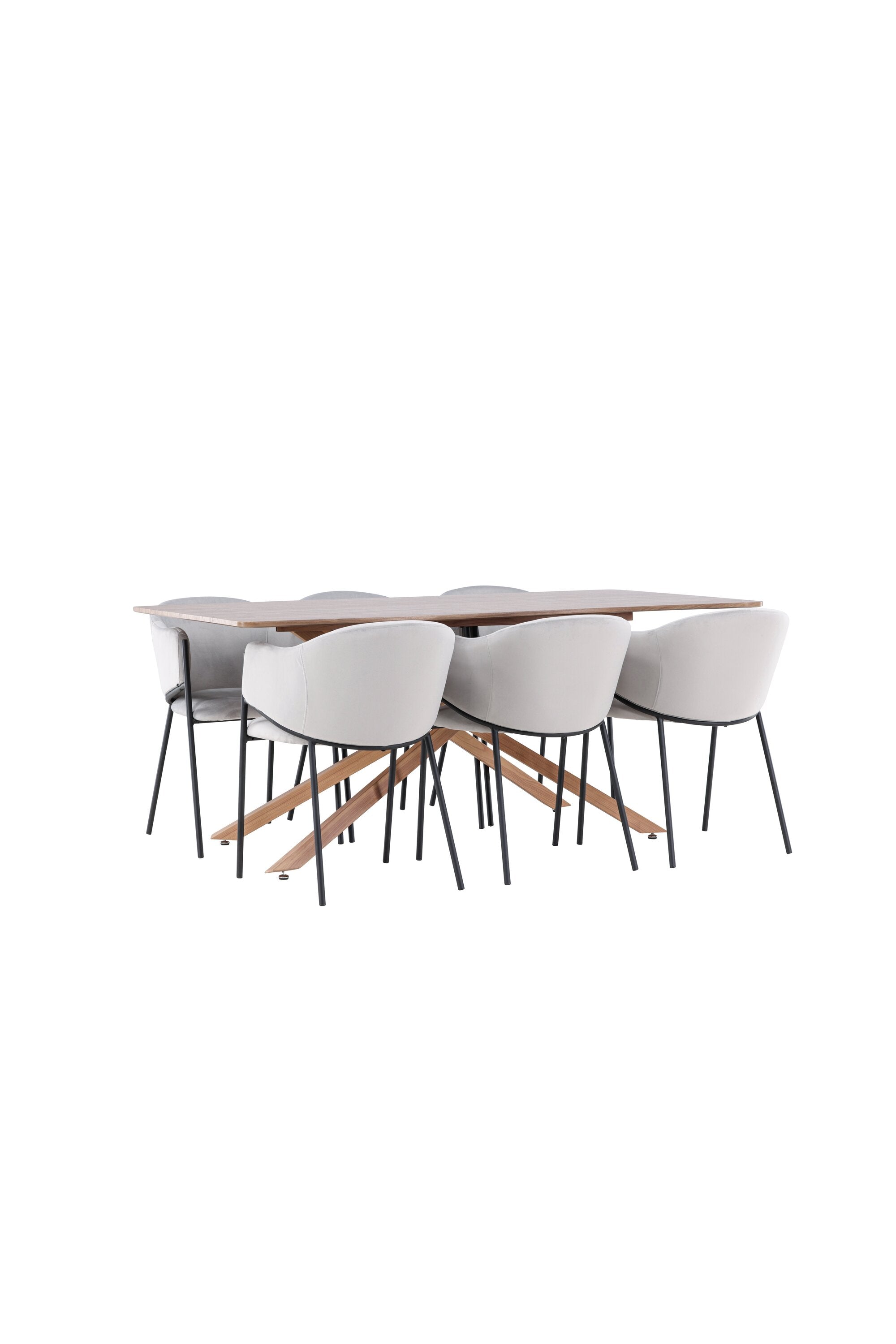 Piazza Matbord med Evelina Matstol-GR Dining Set-Venture Home-peaceofhome.se