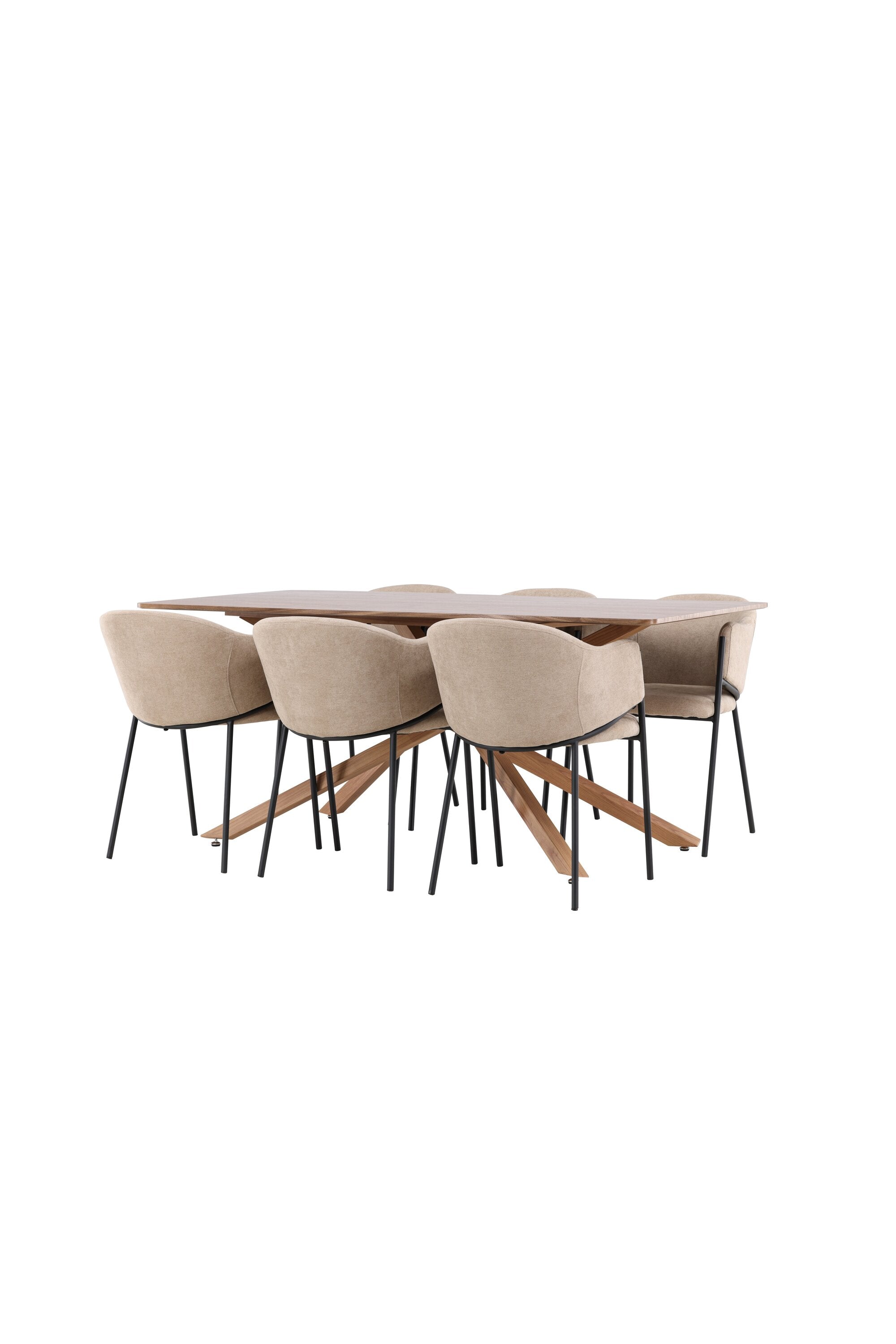 Piazza Matbord med Evelina Matstol-GR Dining Set-Venture Home-peaceofhome.se