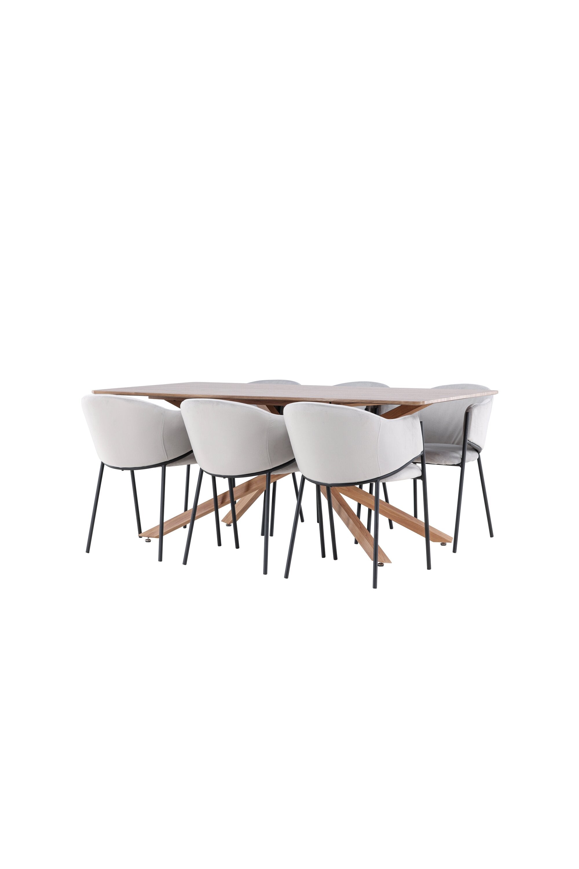 Piazza Matbord med Evelina Matstol-GR Dining Set-Venture Home-peaceofhome.se