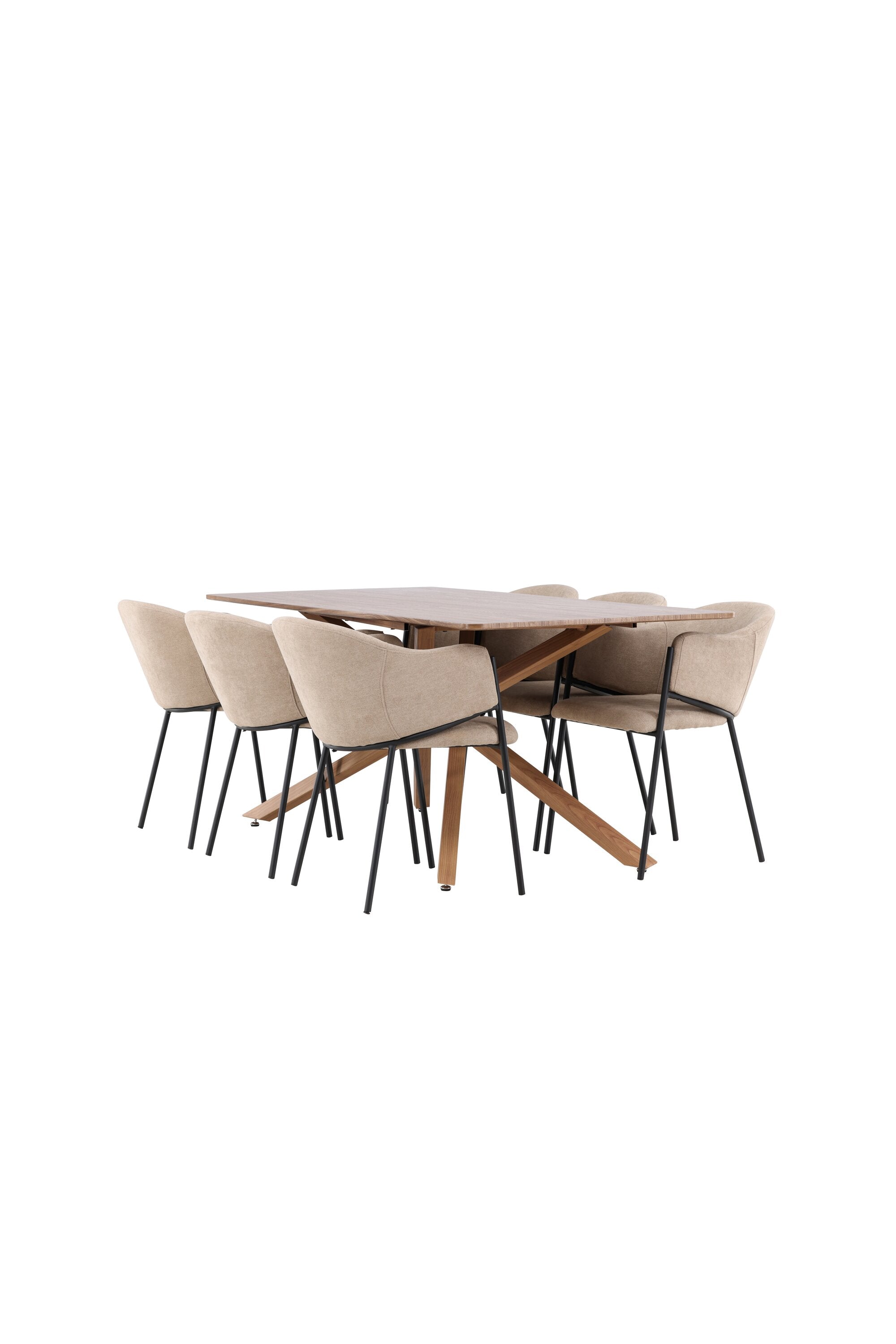 Piazza Matbord med Evelina Matstol-GR Dining Set-Venture Home-peaceofhome.se