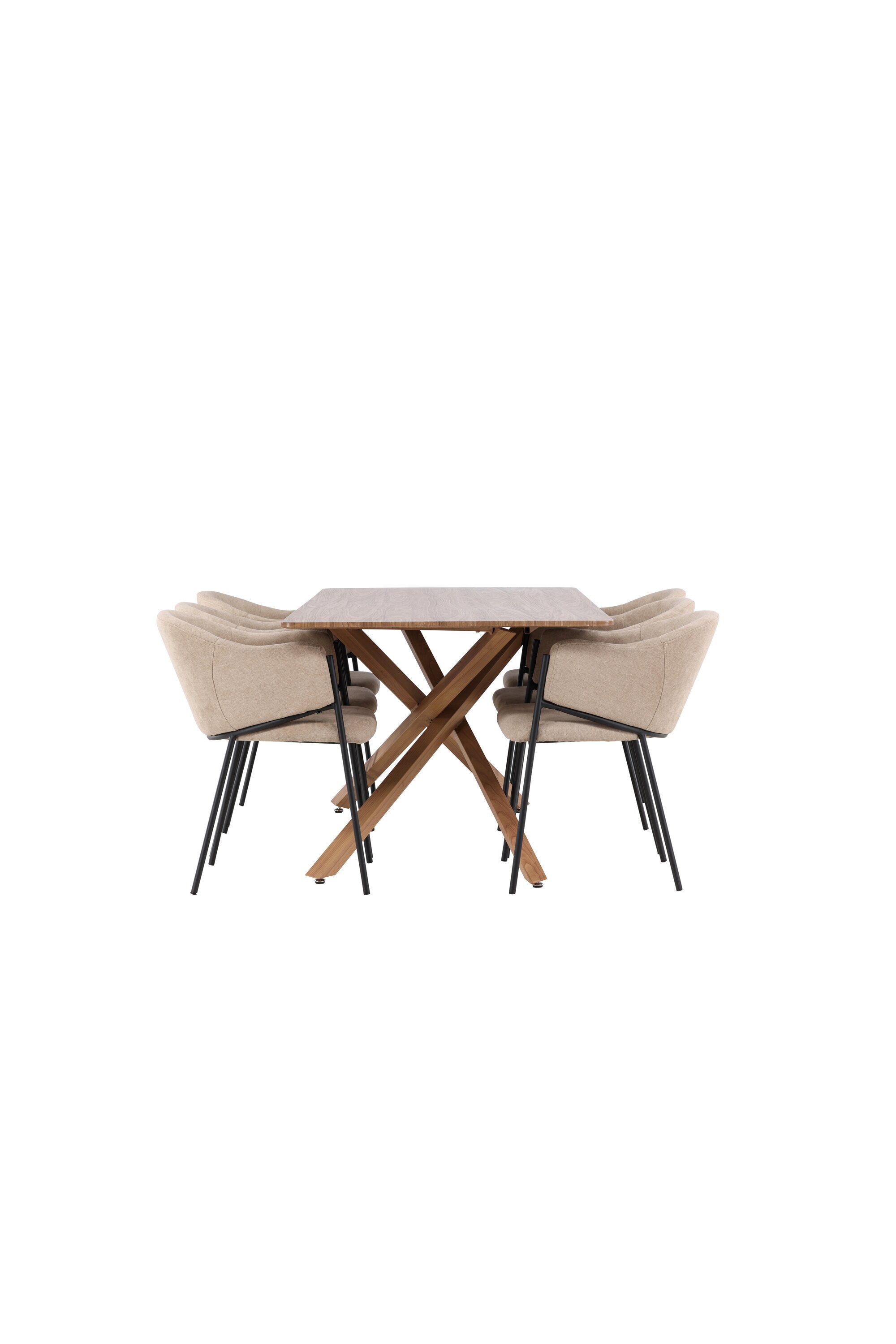 Piazza Matbord med Evelina Matstol-GR Dining Set-Venture Home-peaceofhome.se