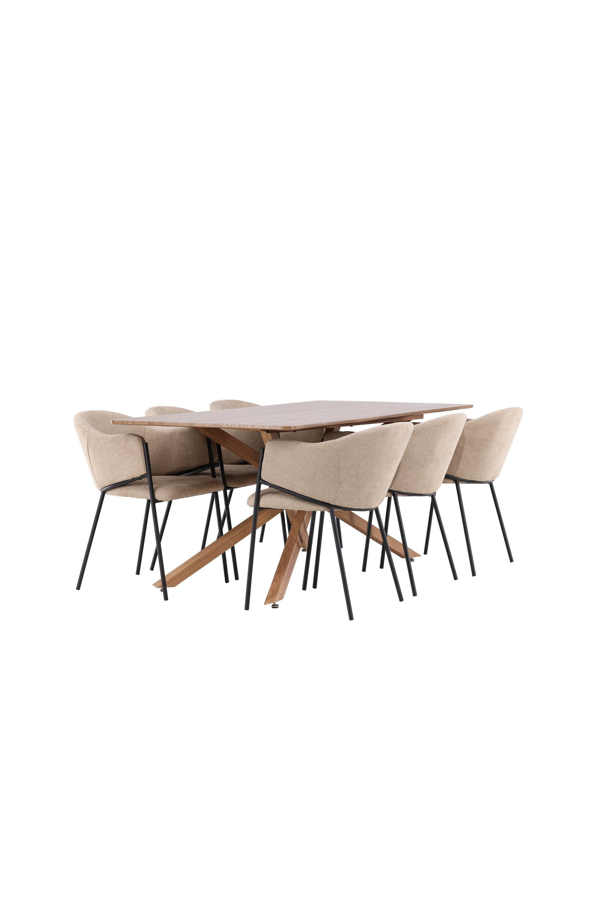 Piazza Matbord med Evelina Matstol-GR Dining Set-Venture Home-peaceofhome.se