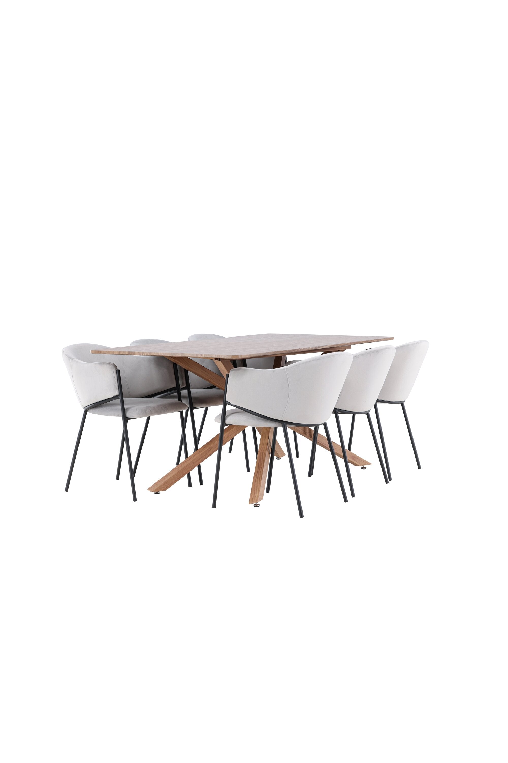 Piazza Matbord med Evelina Matstol-GR Dining Set-Venture Home-peaceofhome.se