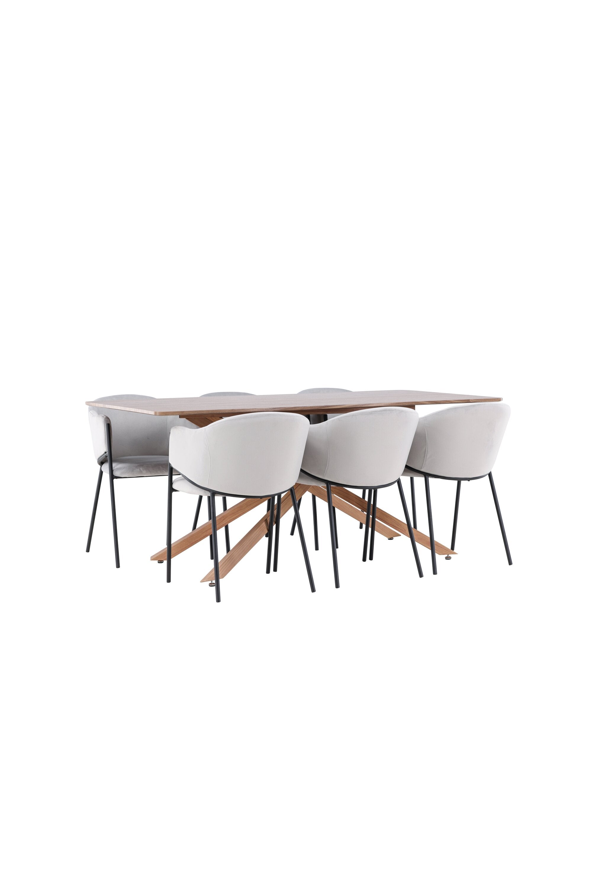 Piazza Matbord med Evelina Matstol-GR Dining Set-Venture Home-peaceofhome.se