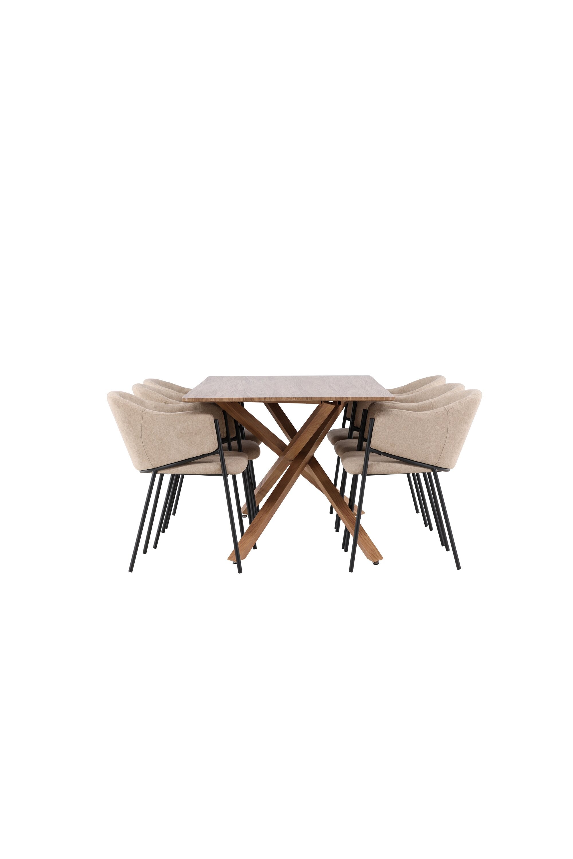 Piazza Matbord med Evelina Matstol-GR Dining Set-Venture Home-peaceofhome.se