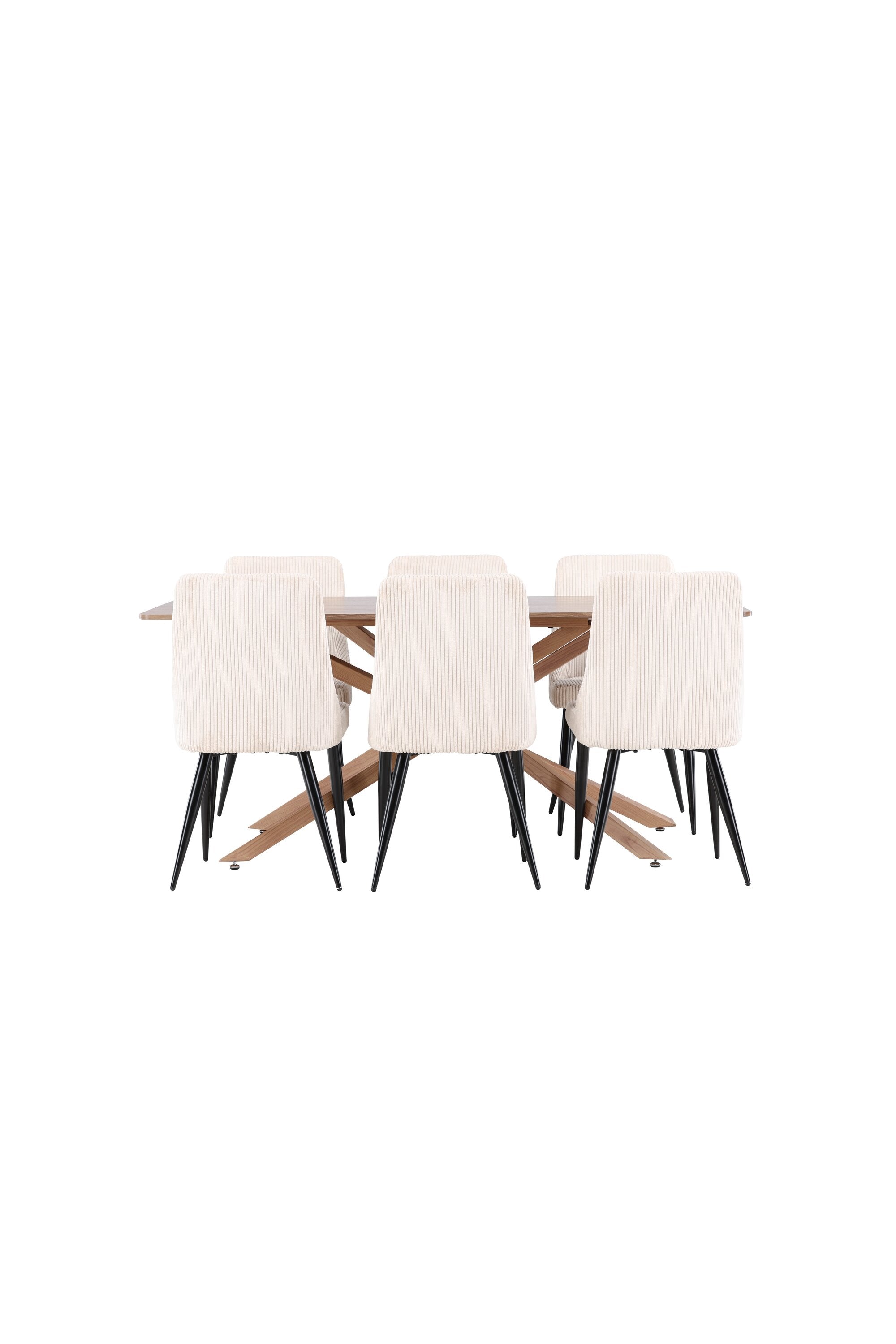 Piazza Matbord med Leone Matstol-GR Dining Set-Venture Home-peaceofhome.se