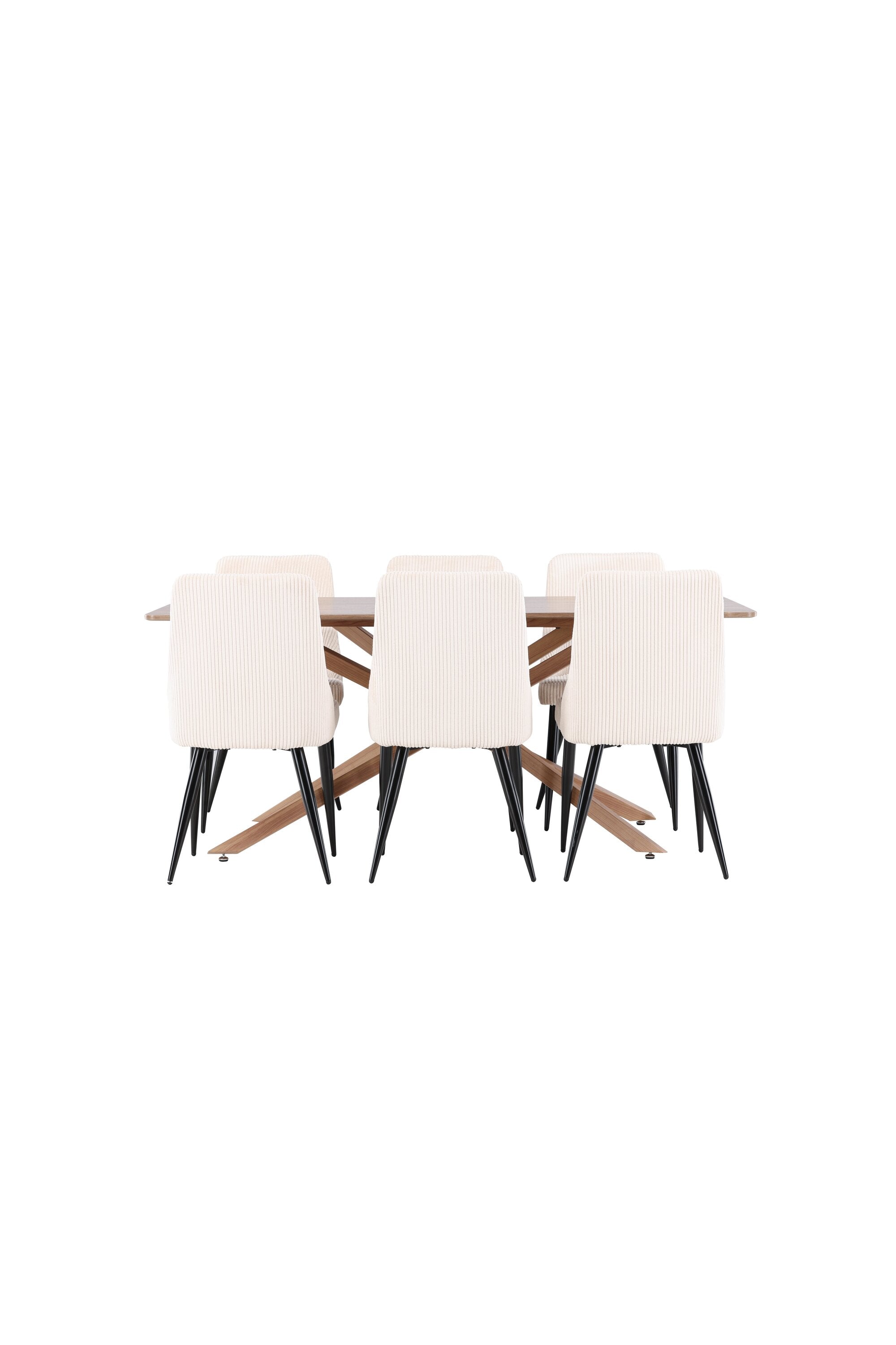 Piazza Matbord med Leone Matstol-GR Dining Set-Venture Home-peaceofhome.se