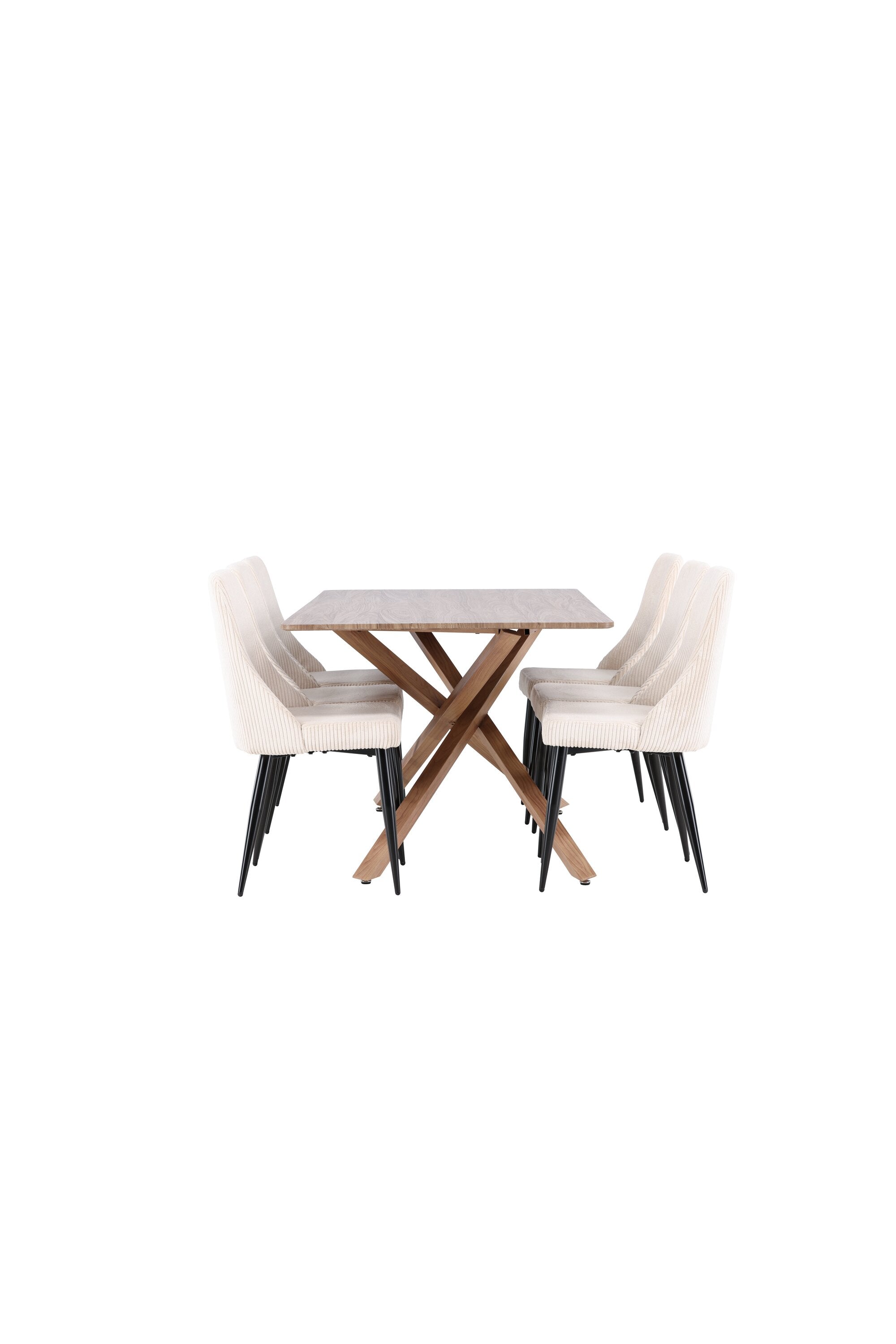 Piazza Matbord med Leone Matstol-GR Dining Set-Venture Home-peaceofhome.se