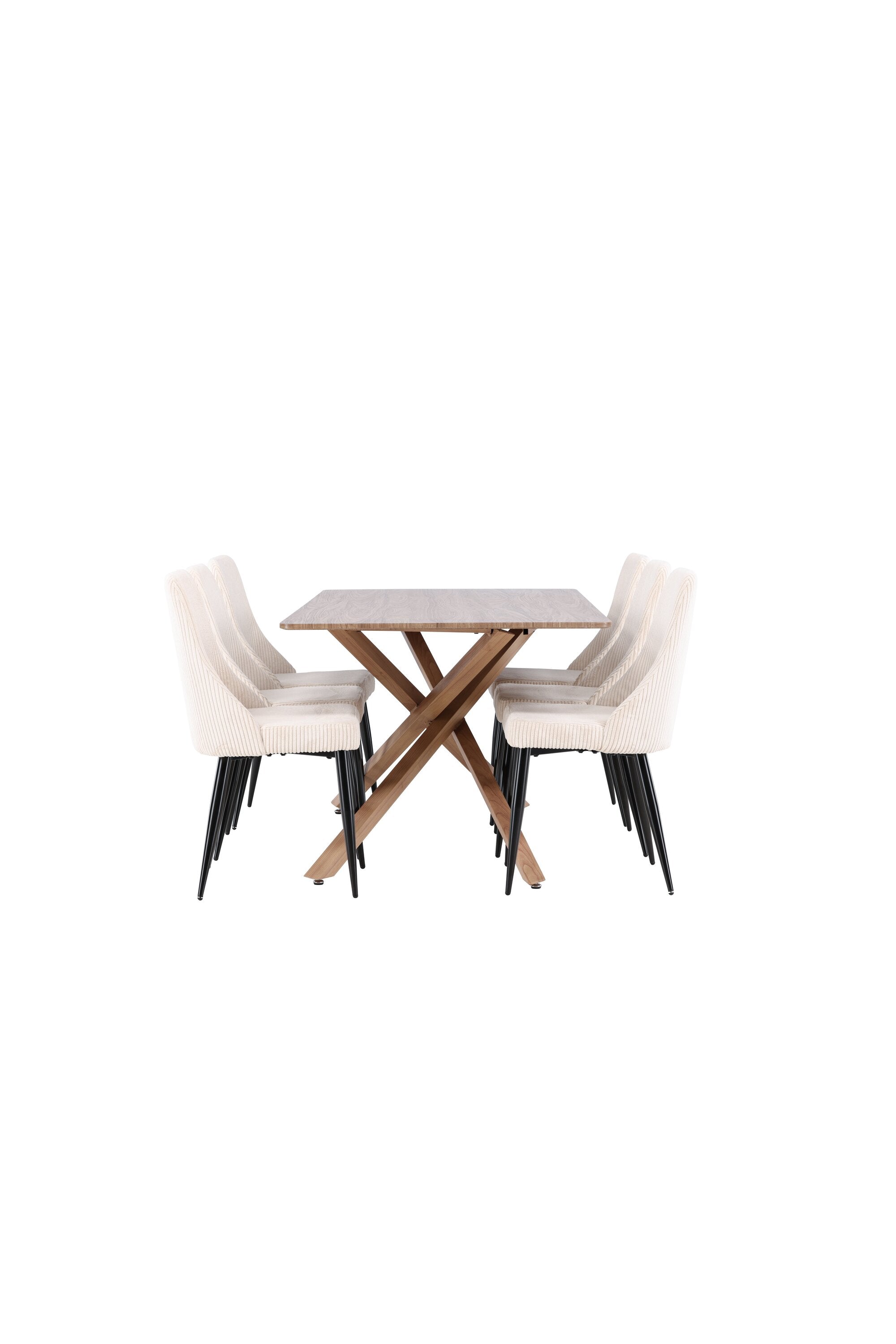 Piazza Matbord med Leone Matstol-GR Dining Set-Venture Home-peaceofhome.se