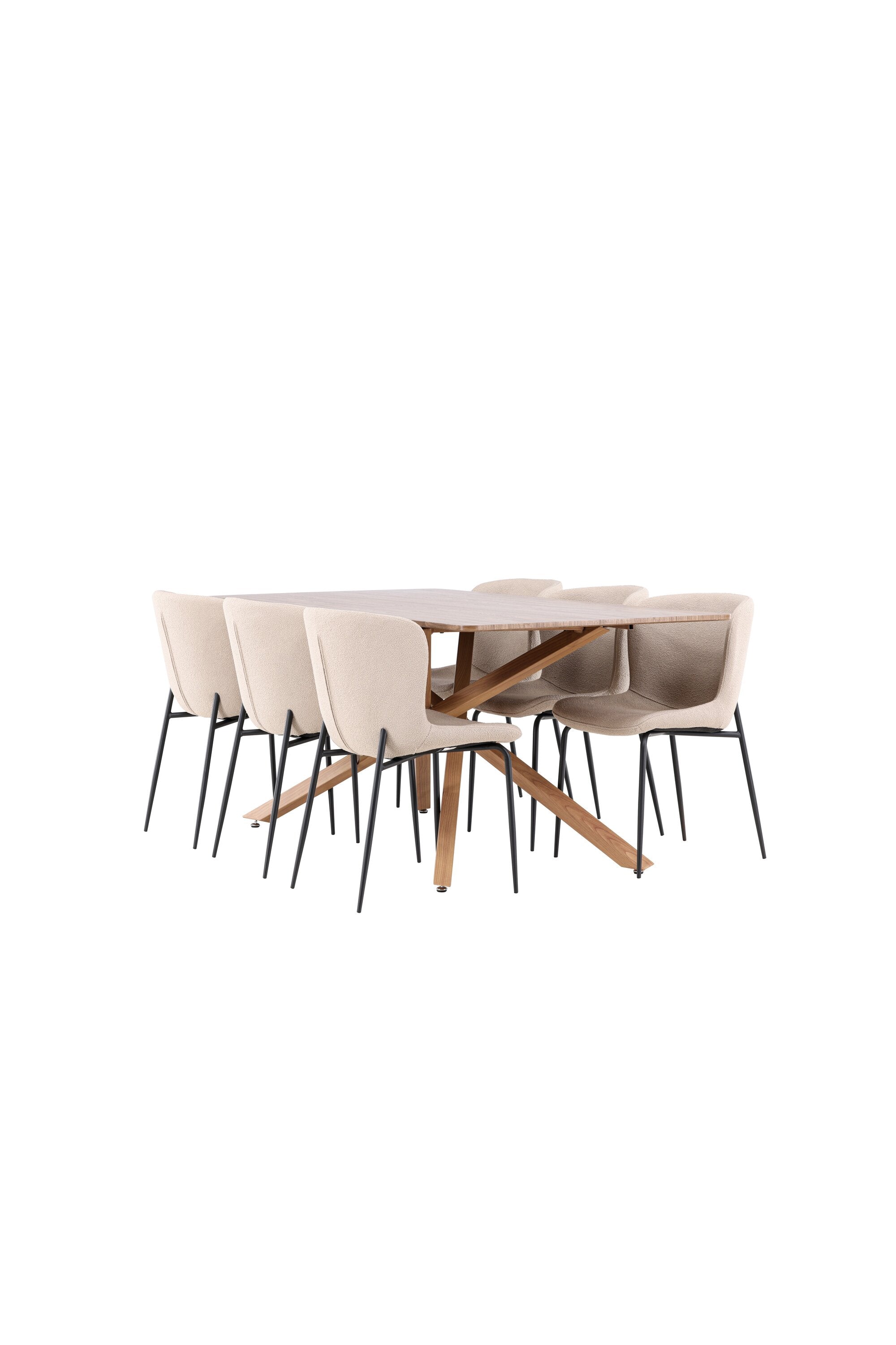 Piazza Matbord med Modesto Matstol-GR Dining Set-Venture Home-peaceofhome.se