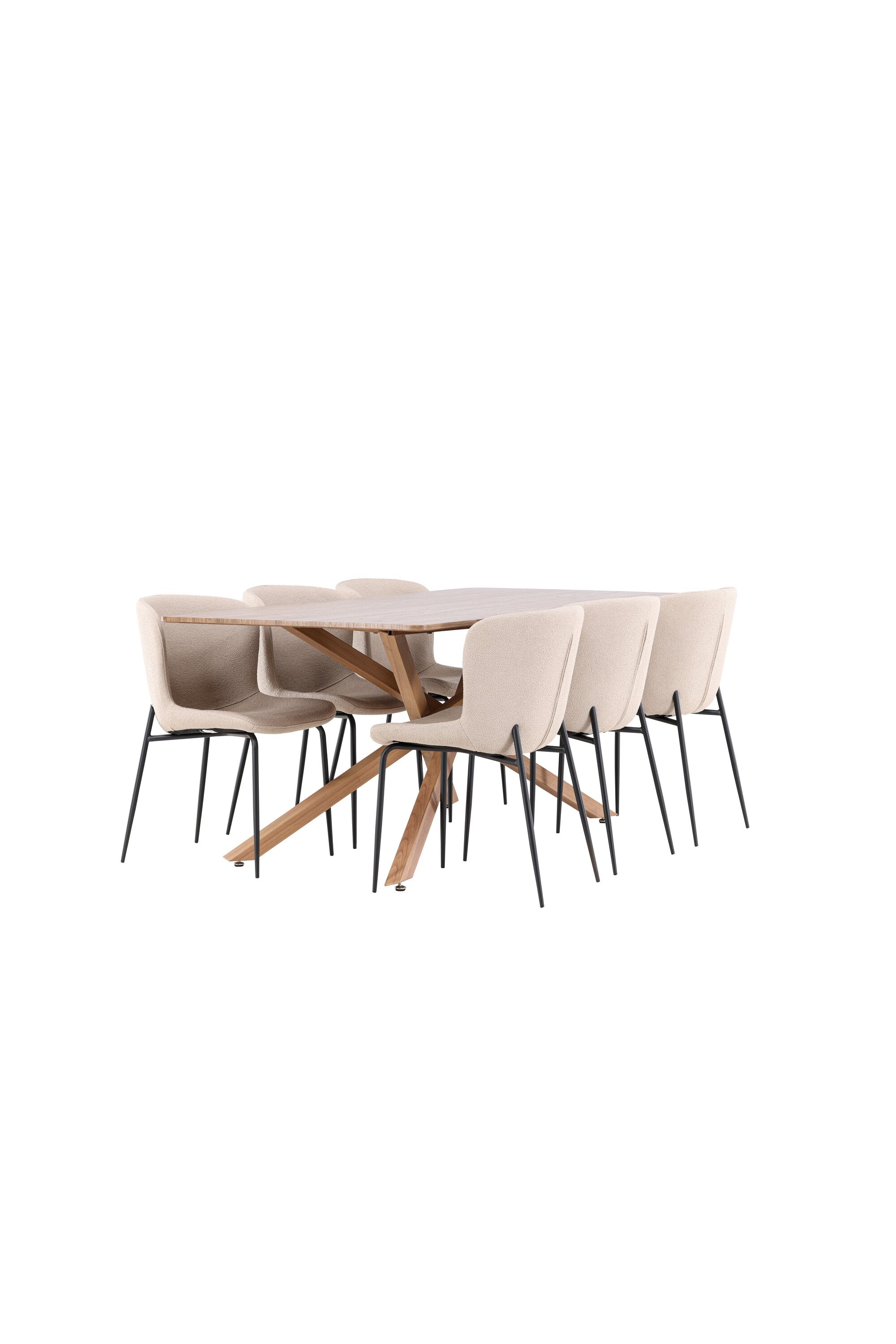 Piazza Matbord med Modesto Matstol-GR Dining Set-Venture Home-peaceofhome.se