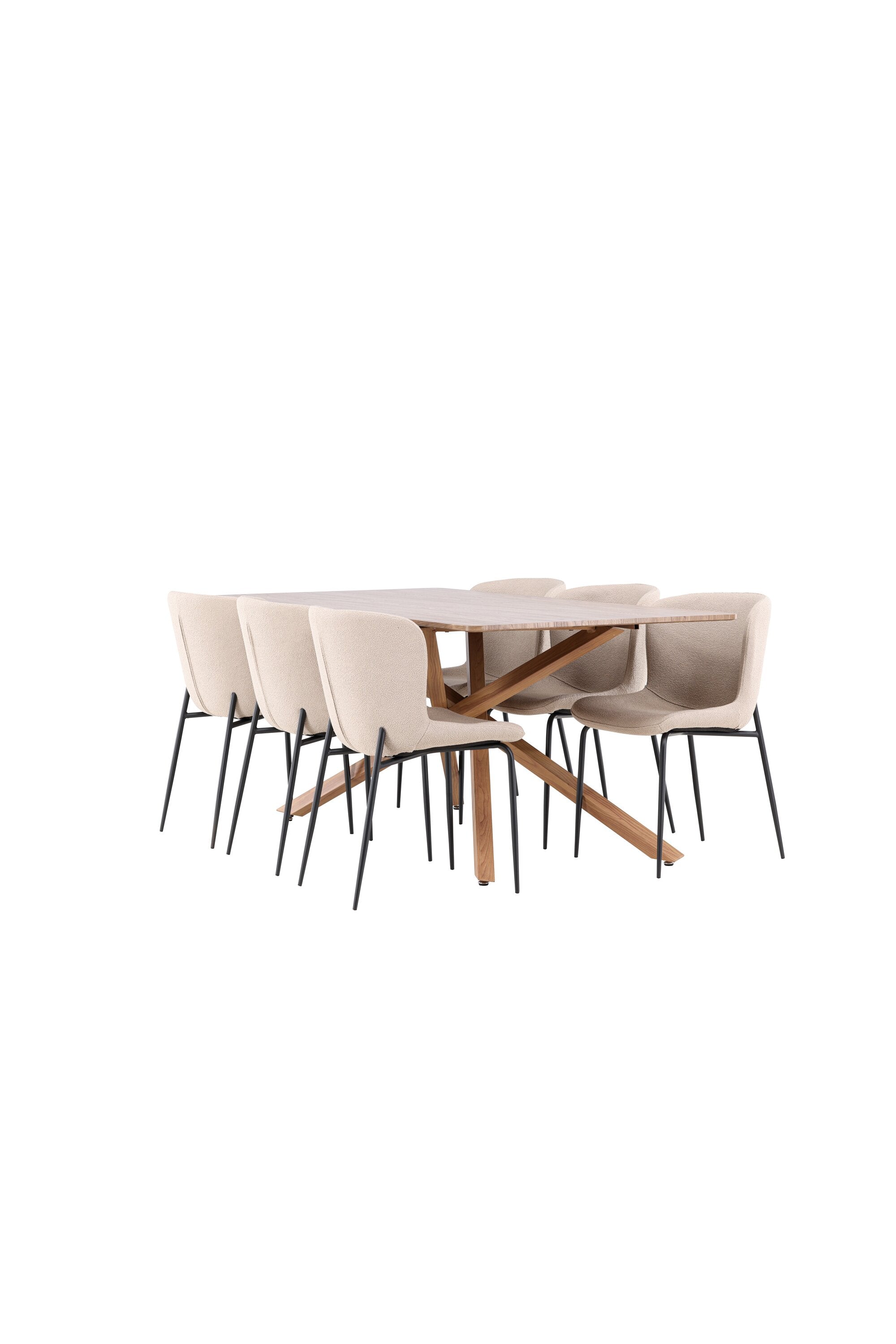 Piazza Matbord med Modesto Matstol-GR Dining Set-Venture Home-peaceofhome.se